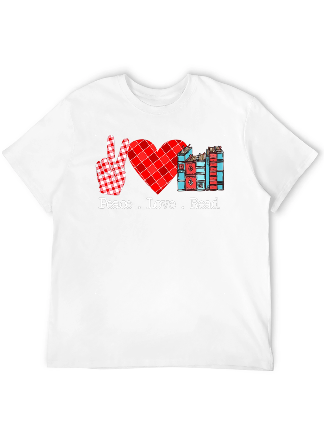 Black Peace Love Read Graphic Tee view 12