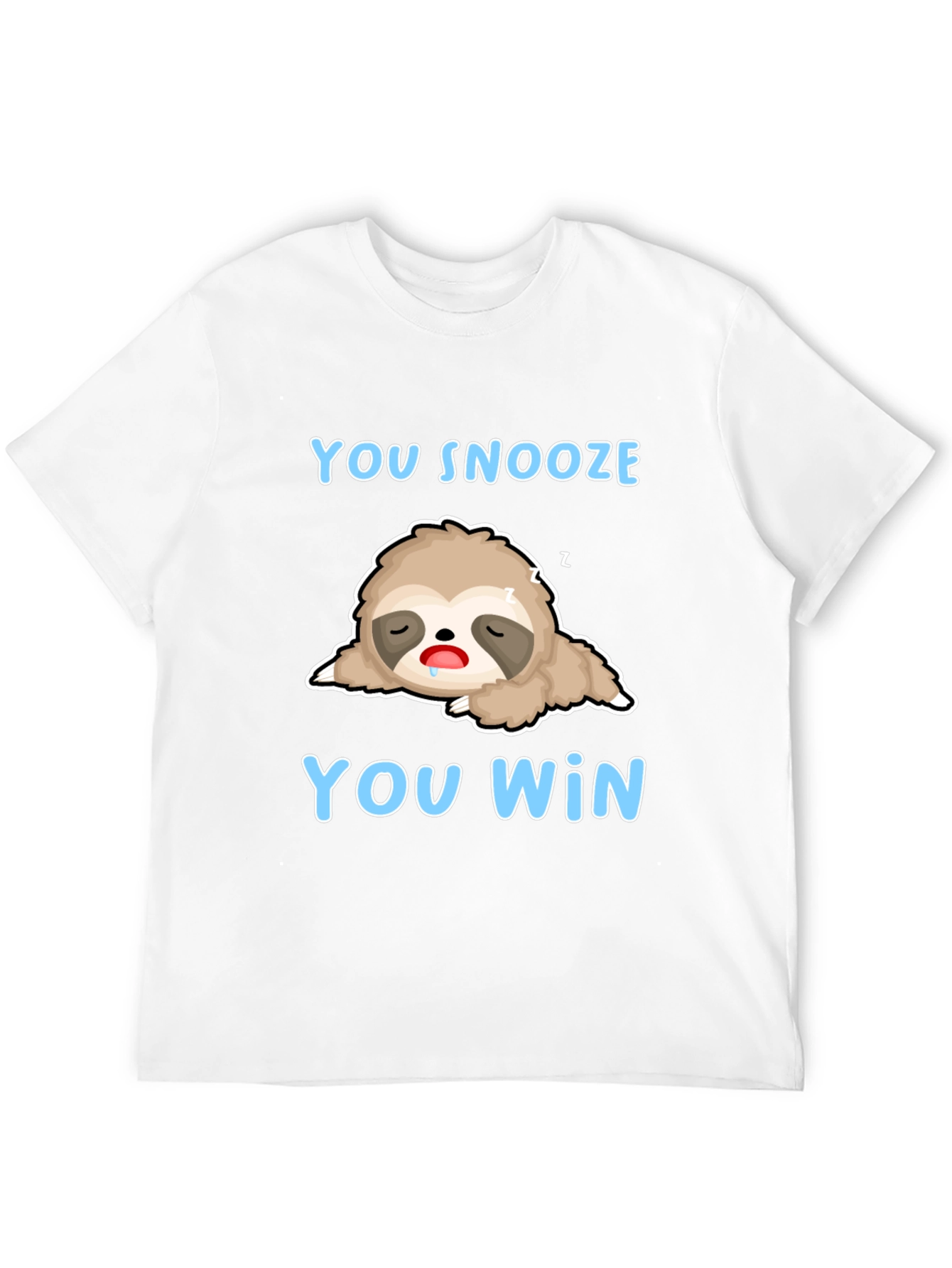 Black You Snooze You Win Sloth T-Shirt view 12