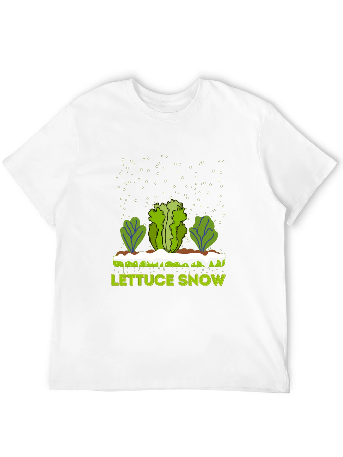 Black Lettuce Snow Novelty Graphic T-Shirt view 12