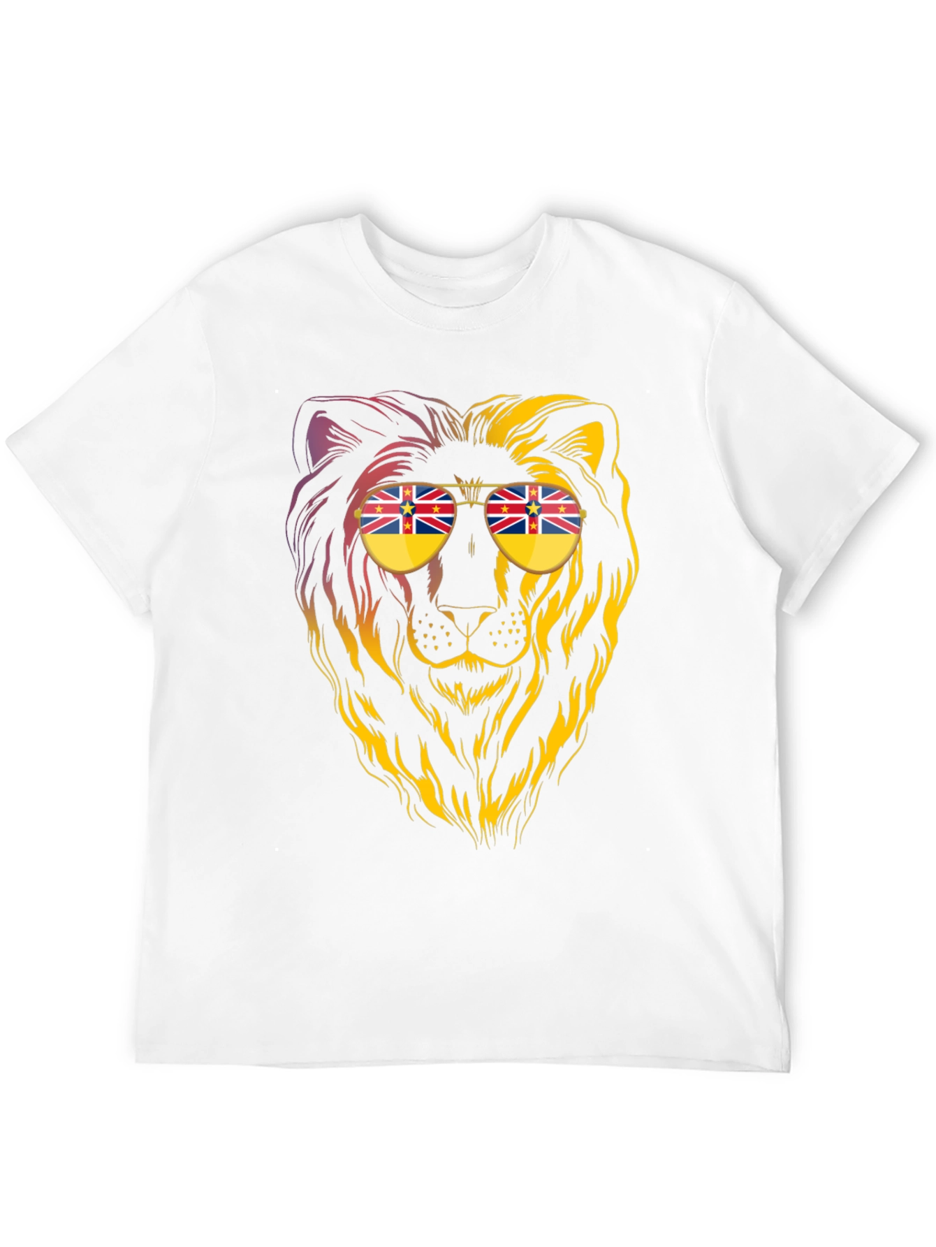 Black Lion Sunglasses Graphic Tee - Cool & Unique Design view 12
