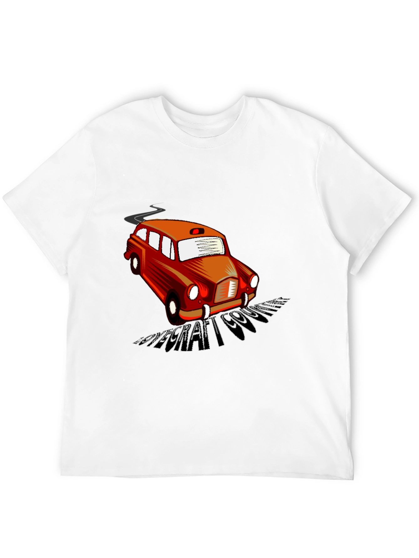 Black Retro Car T-Shirt - Cool Graphic Tee view 12
