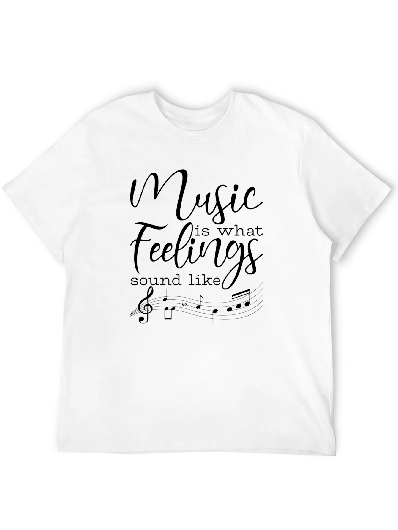 Black Music is What Feelings Sound Like Black T-Shirt view 12
