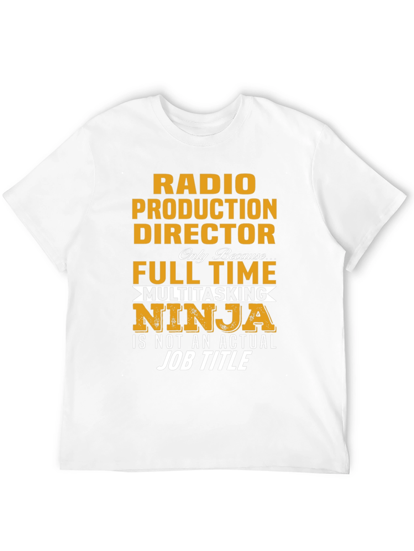 Black Radio Production Director Multitasking Ninja T-Shirt view 12