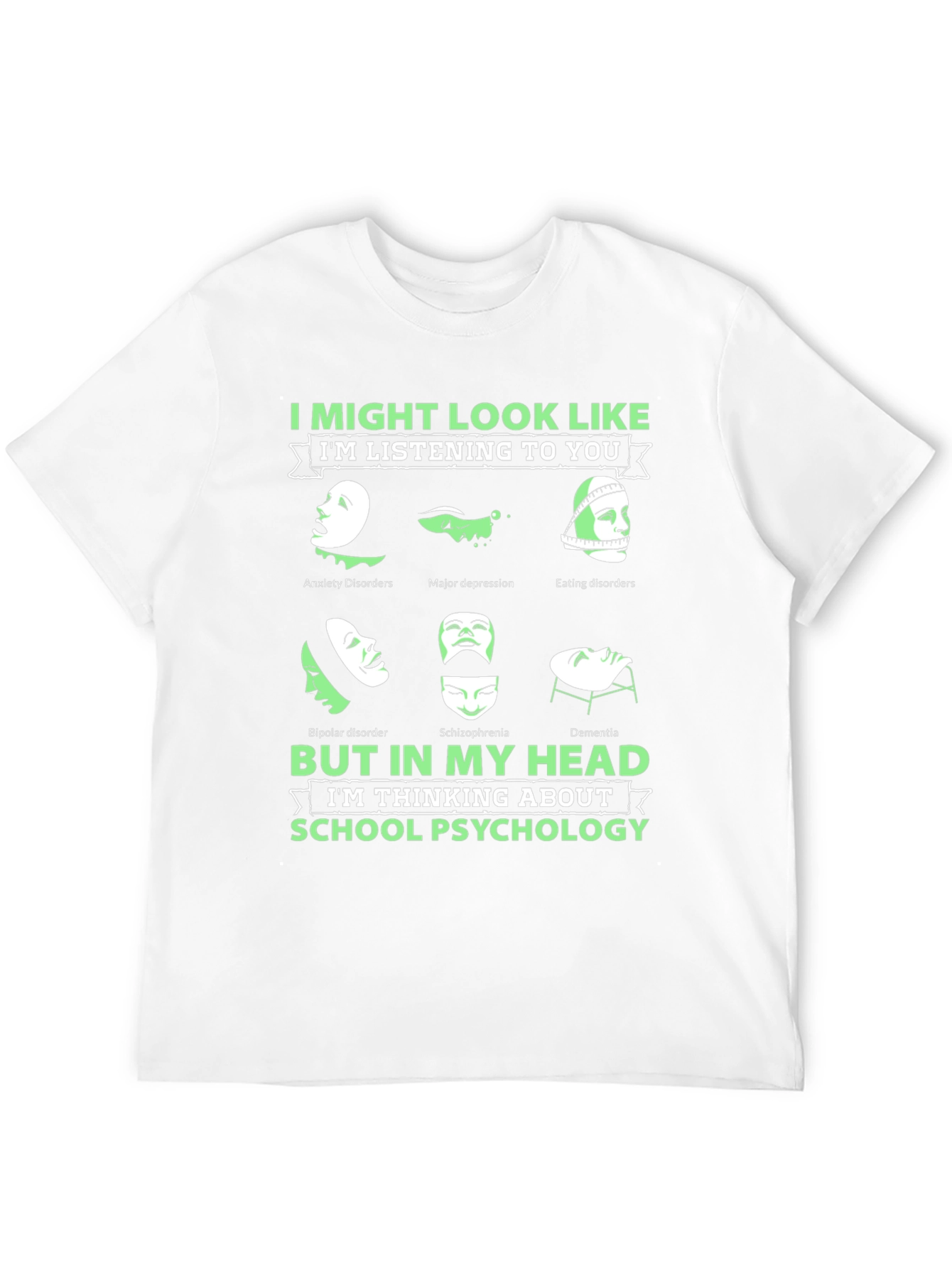 Black School Psychology Mental Health T-Shirt view 12