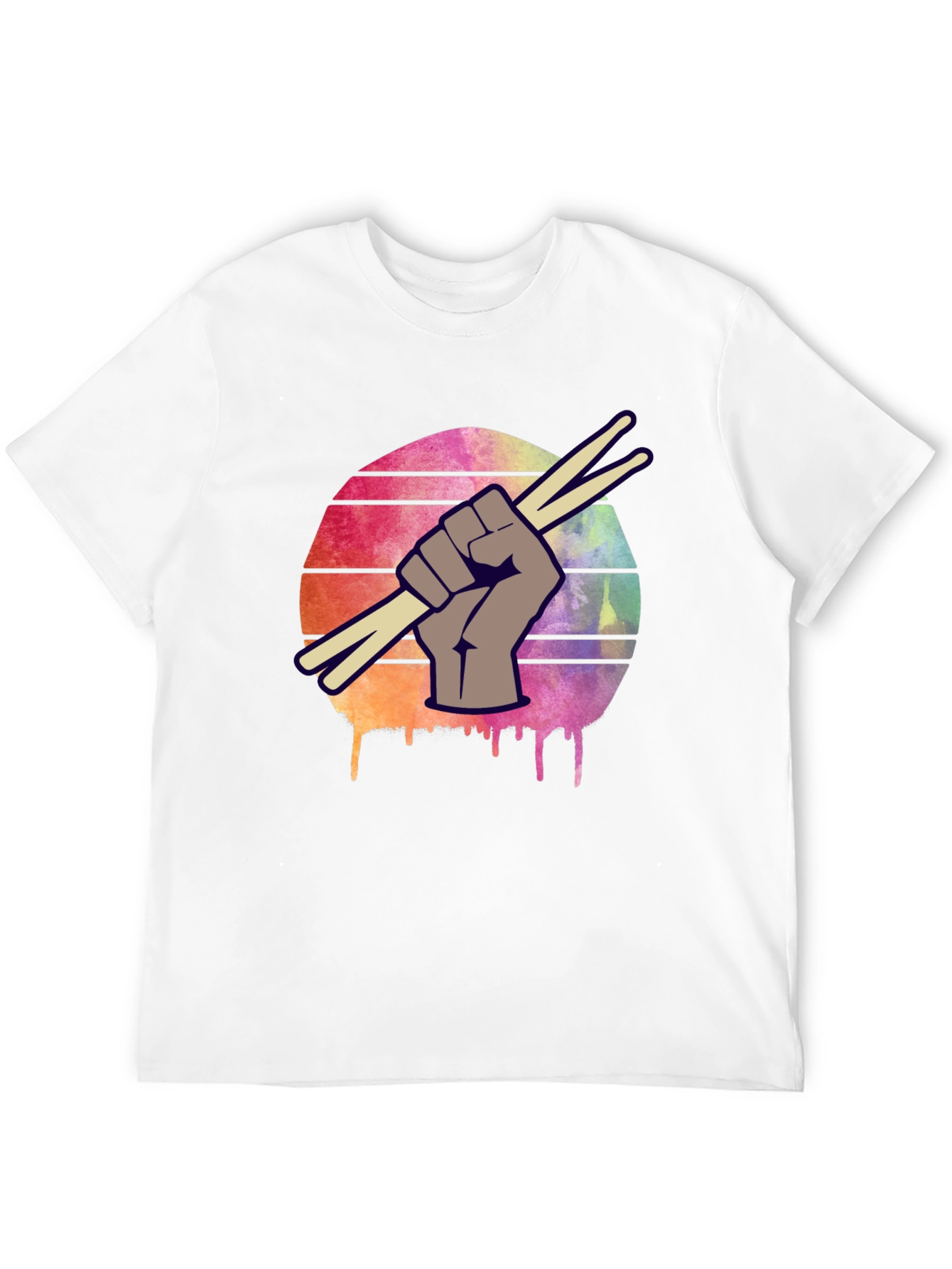 Black Drummer's Fist T-Shirt - Music Lover Tee view 12