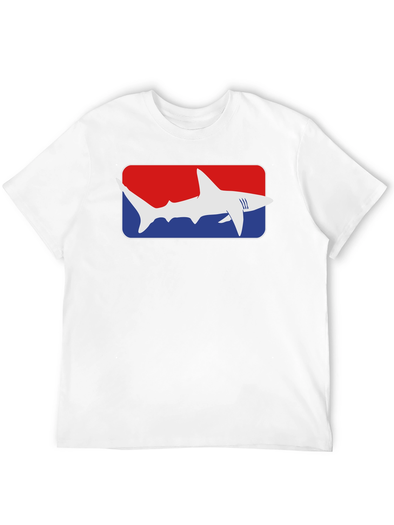 Black Shark Graphic Tee - Red White and Blue view 12