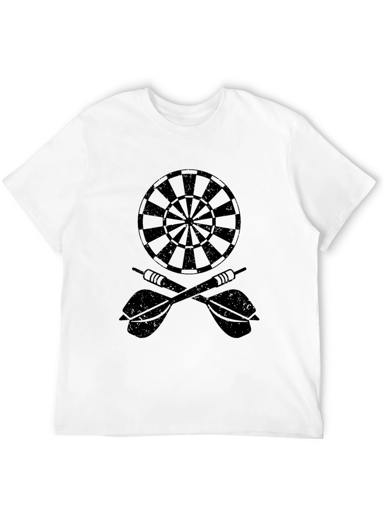 Black Darts and Dartboard Graphic Tee - Classic Black view 12