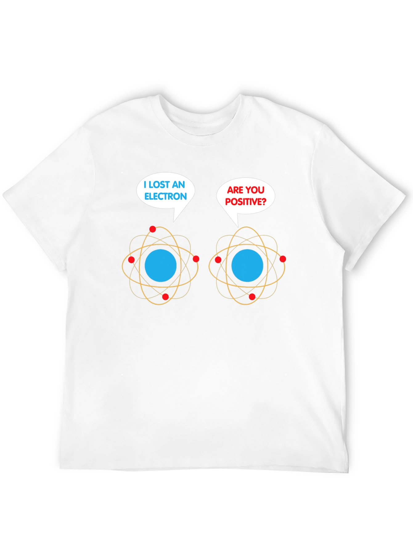 Black Lost Electron T-Shirt: Funny Chemistry Pun Tee view 12