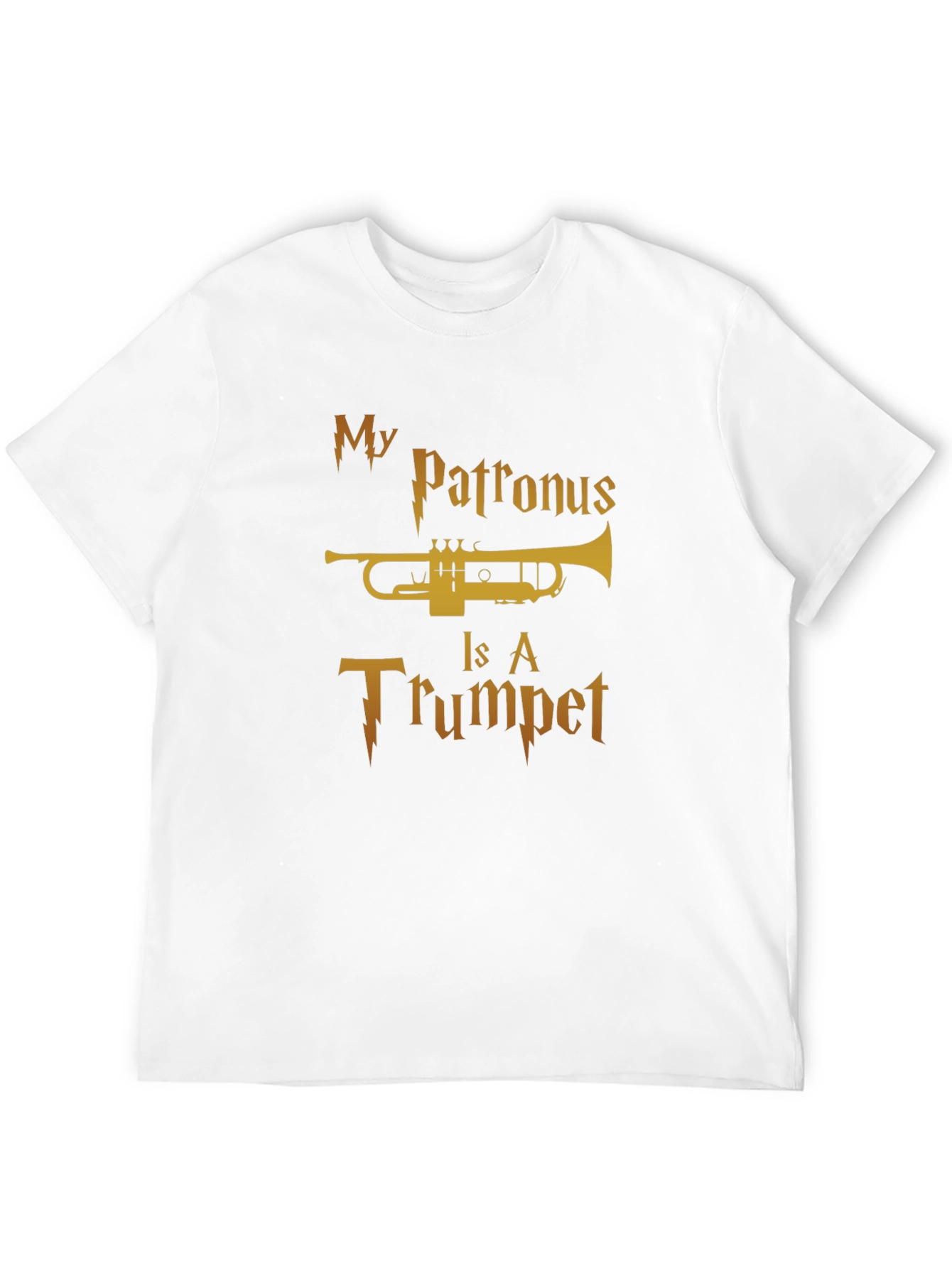 Black My Patronus is a Trumpet T-Shirt view 12