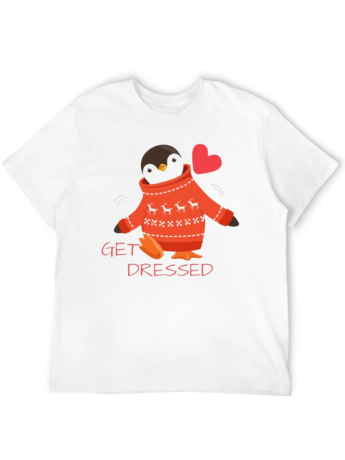 Black Get Dressed Penguin Sweater T-Shirt view 12