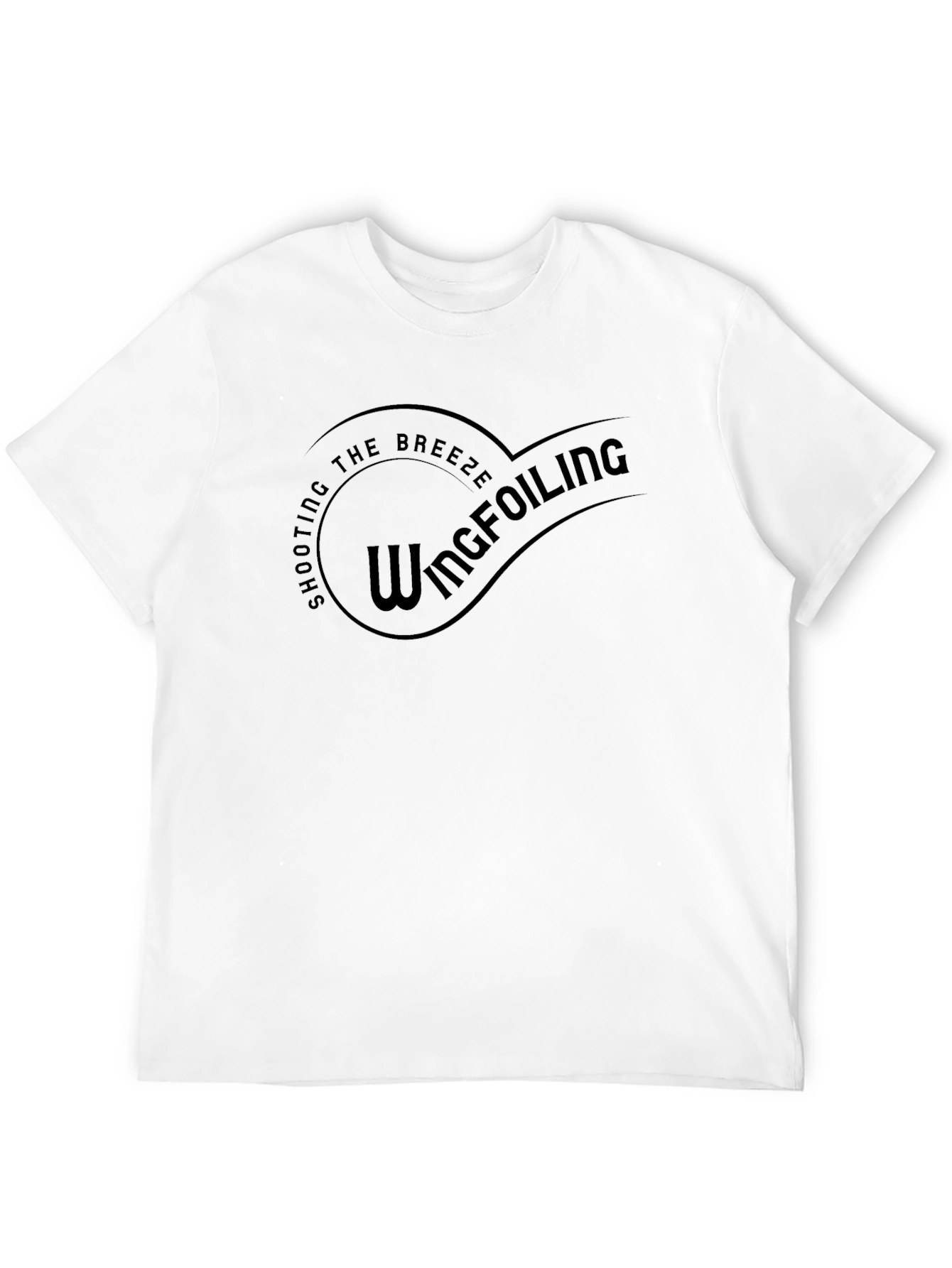 Black Wingfoiling Breeze Black T-Shirt view 12