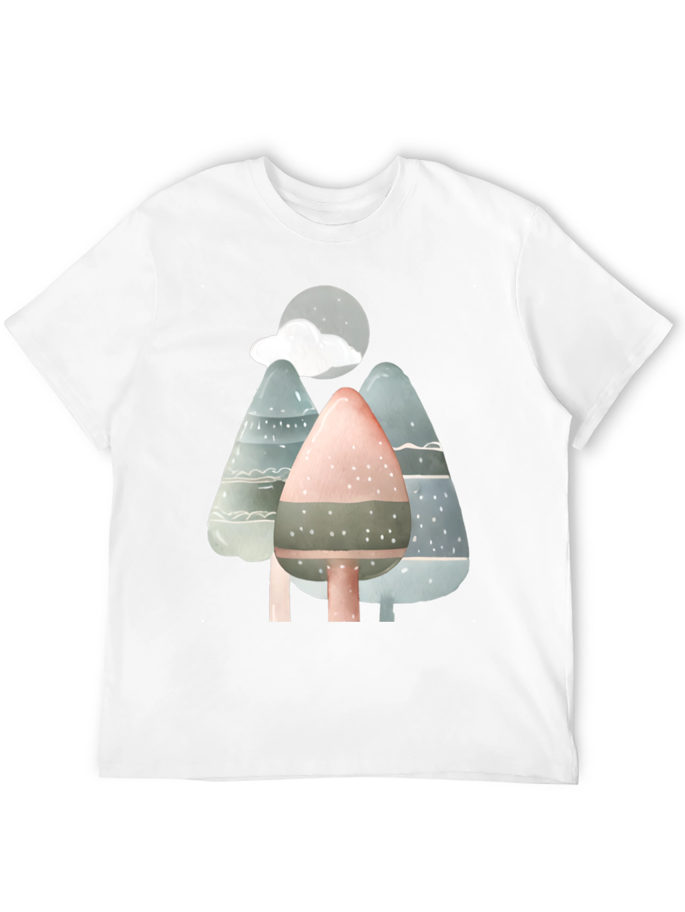 Black Nature Scene T-Shirt view 12