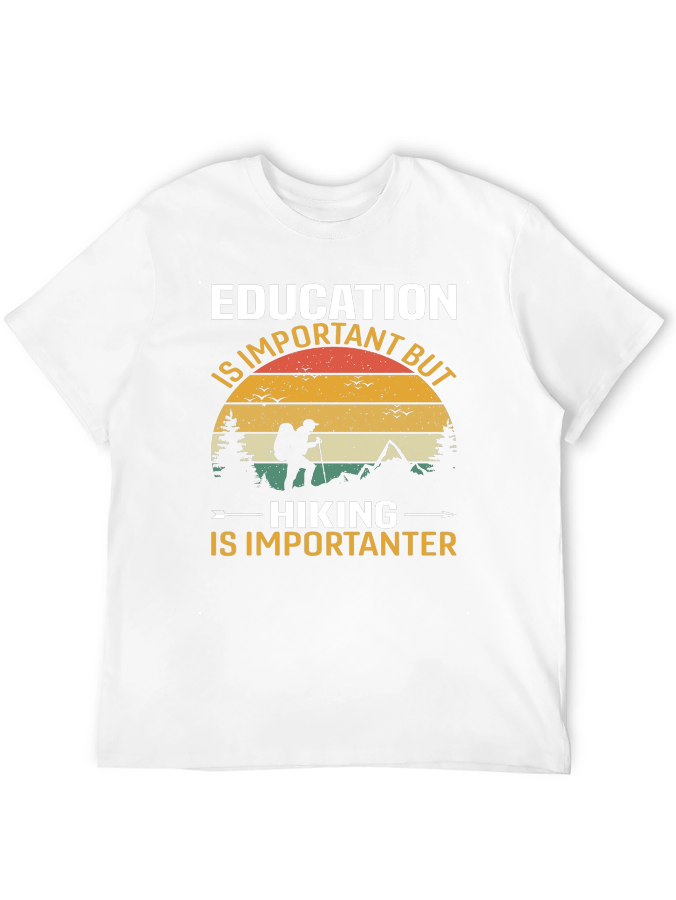 Black Education vs Hiking Tee view 12