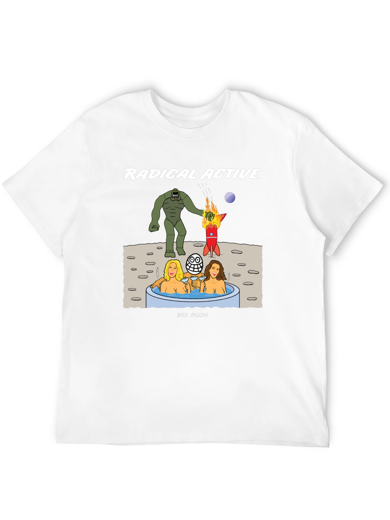 Black Radical Active Bad Moon T-Shirt view 12