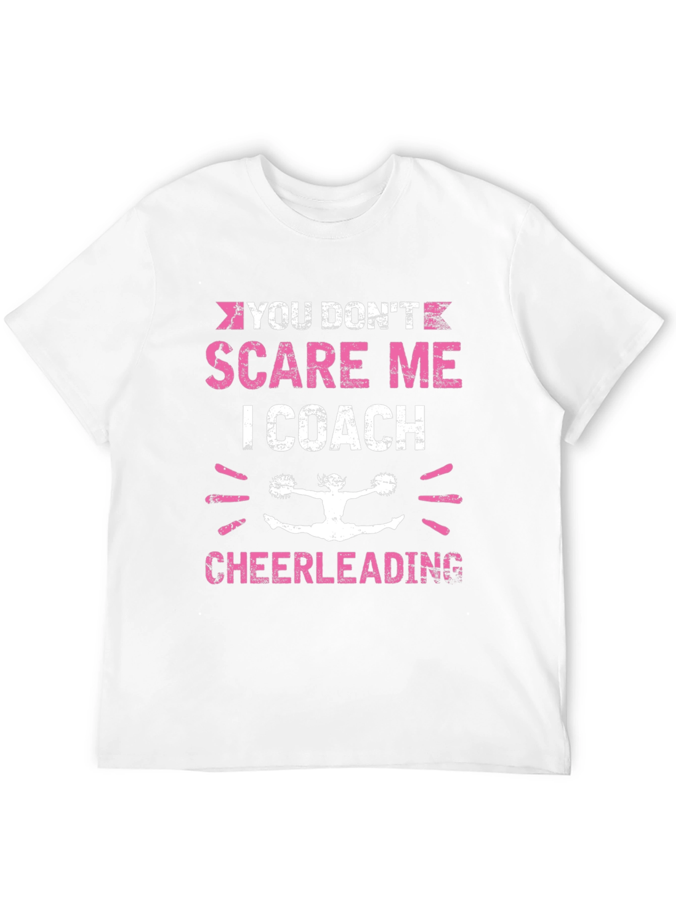 Black Cheerleading Coach Graphic Tee - Black Cotton T-Shirt view 12
