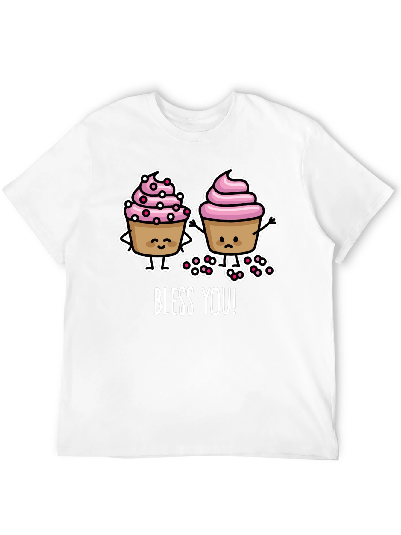 Black Bless You Cupcake T-Shirt view 12
