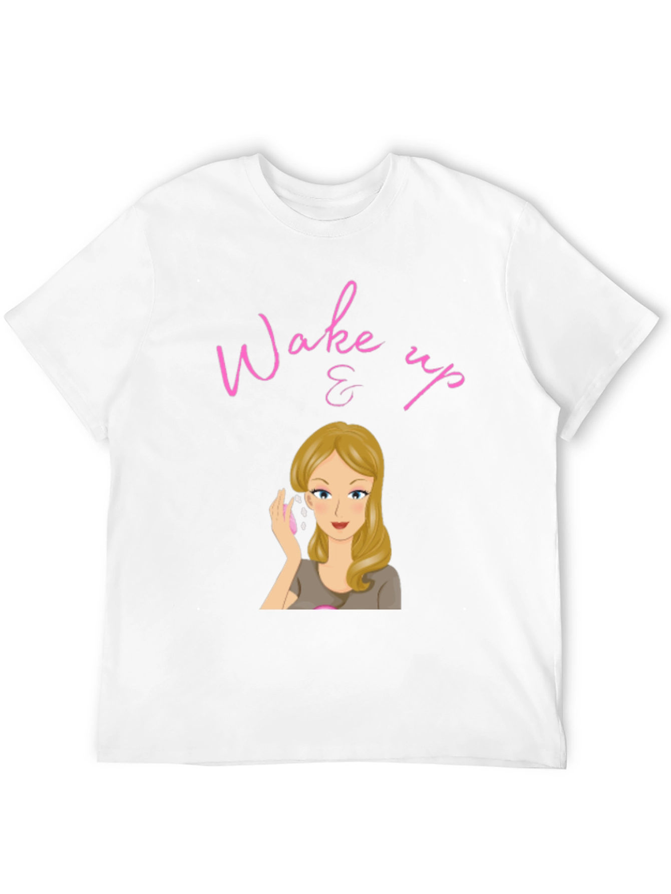 Black Wake Up & Makeup Black T-Shirt view 12