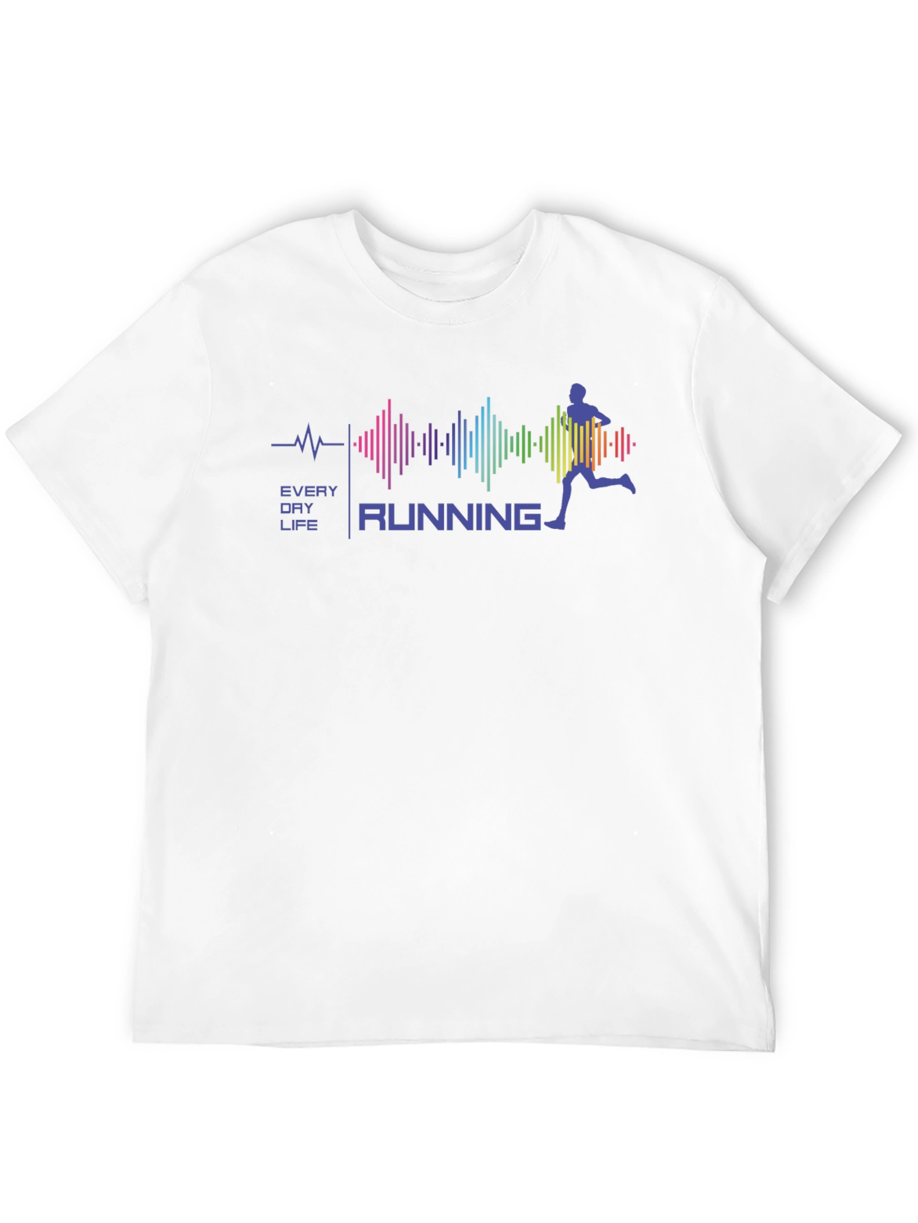 Black Every Day Life Running T-Shirt view 12