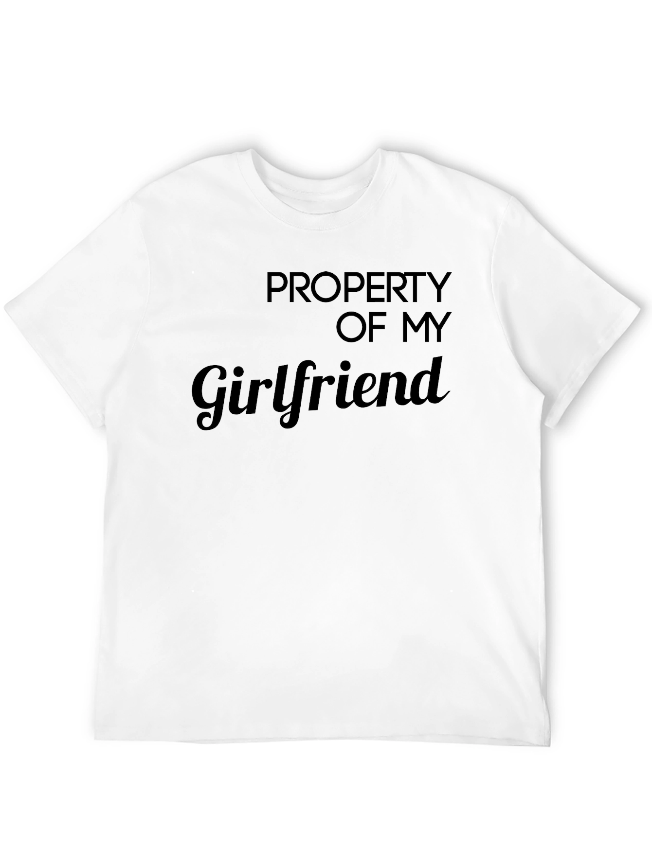 Black Property Of My Girlfriend T-Shirt Novelty Tee view 12