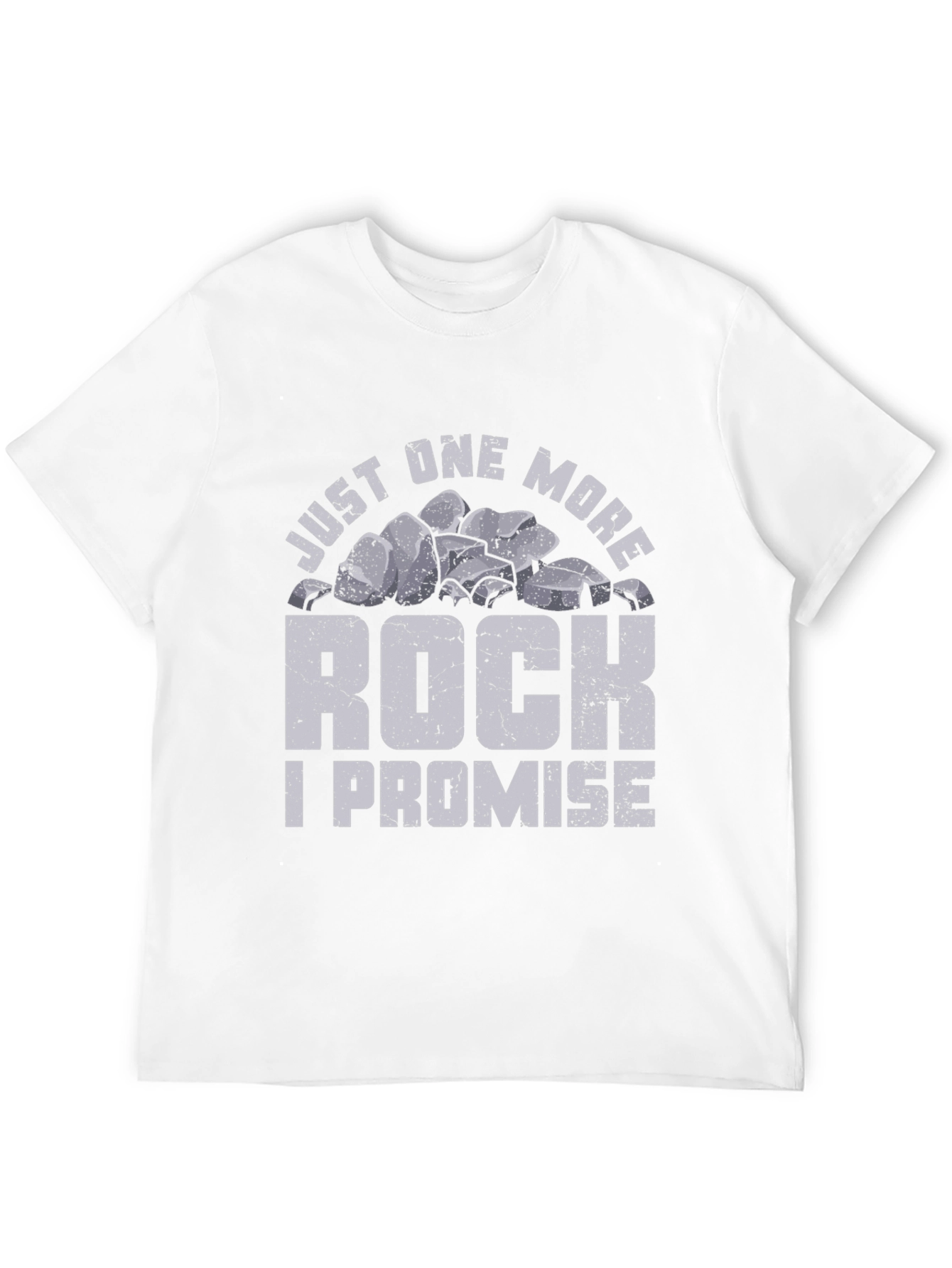 Black Just One More Rock T-Shirt Funny Geologist Shirt view 12