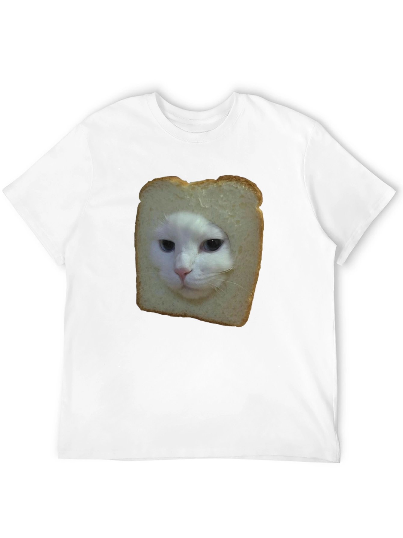 Black Cat in Bread Slice Black T-Shirt view 12