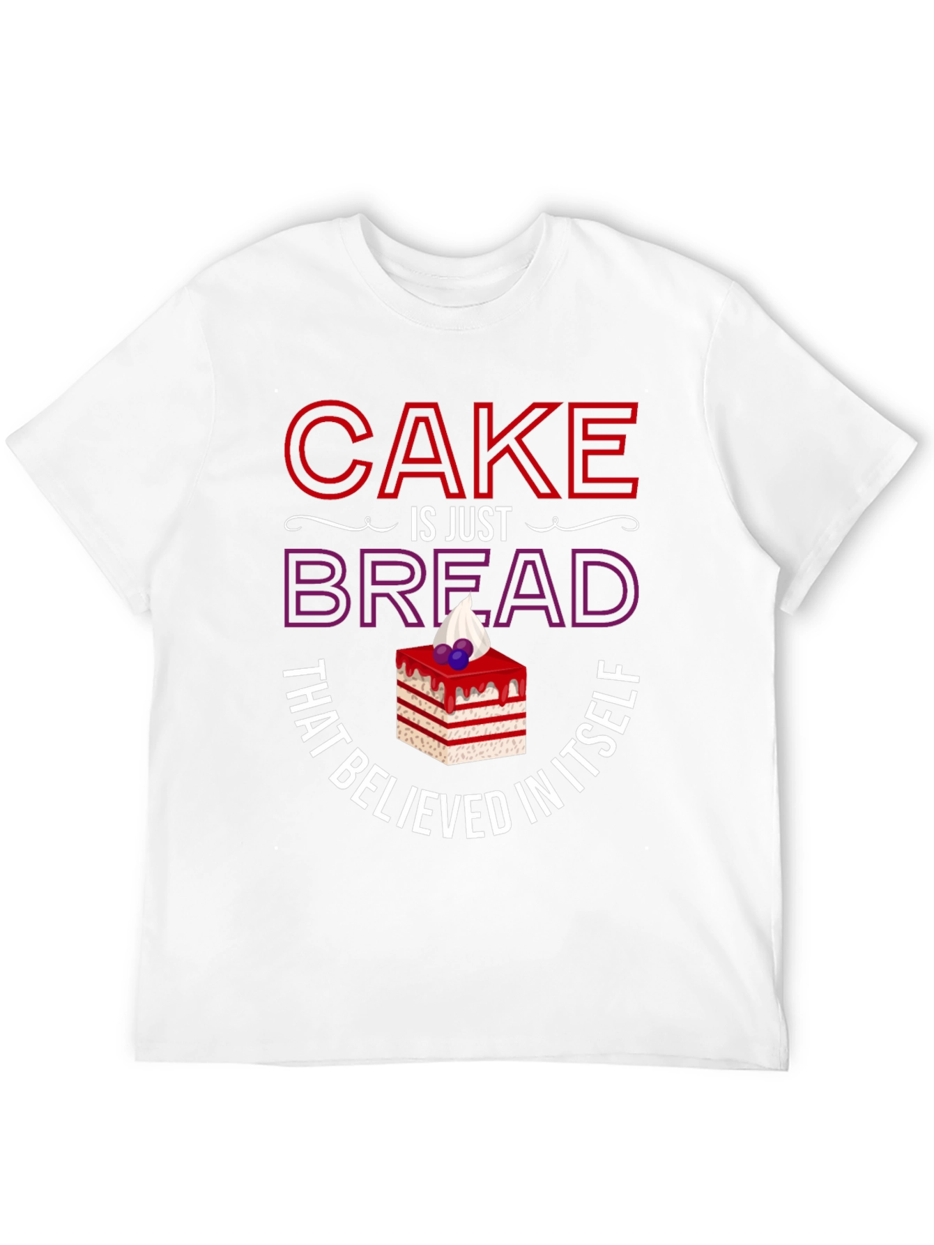 Black Cake Is Just Bread T-Shirt Funny Foodie Tee view 12