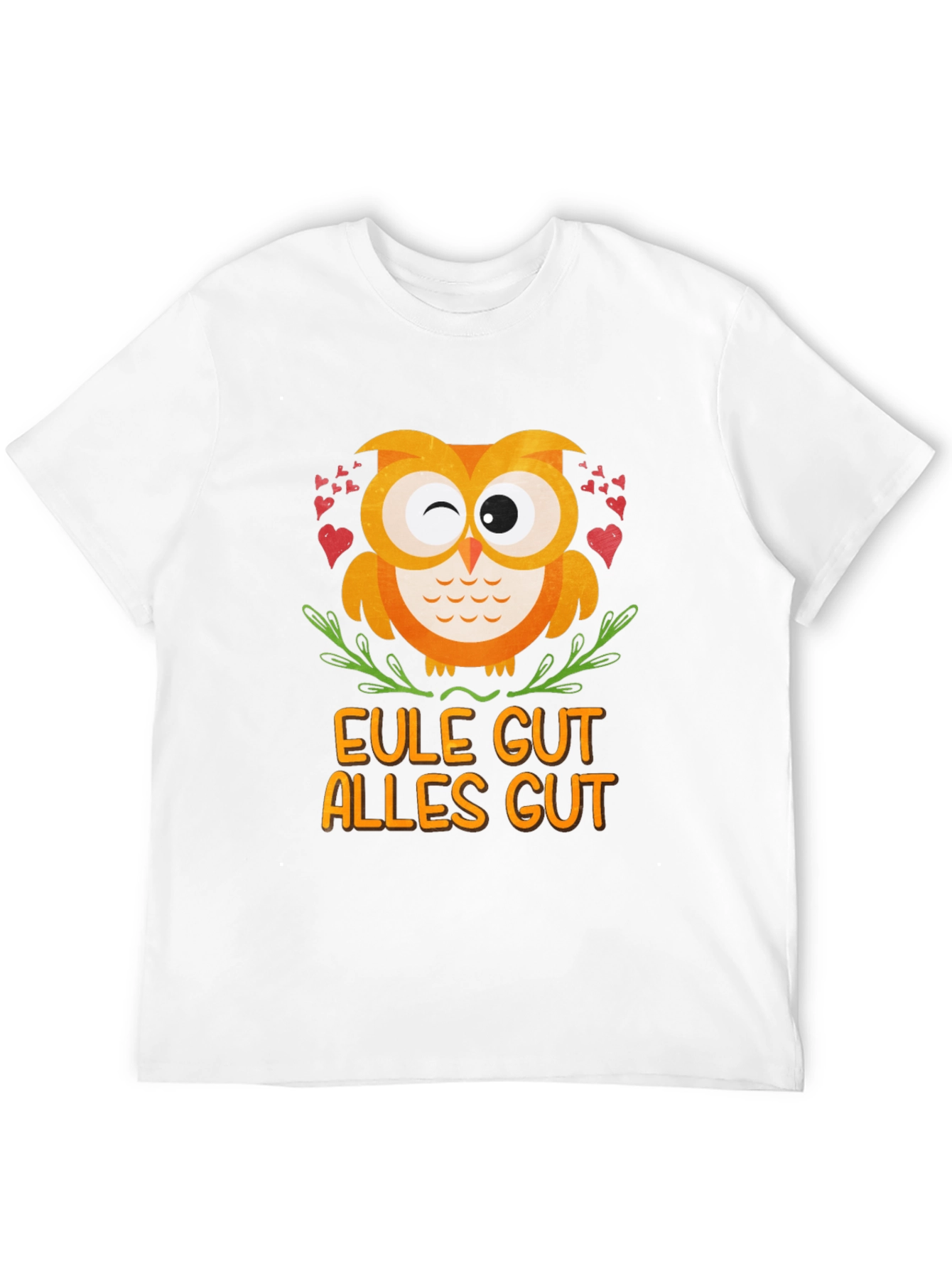 Black Eule Gut Alles Gut Owl T-Shirt - Black view 12