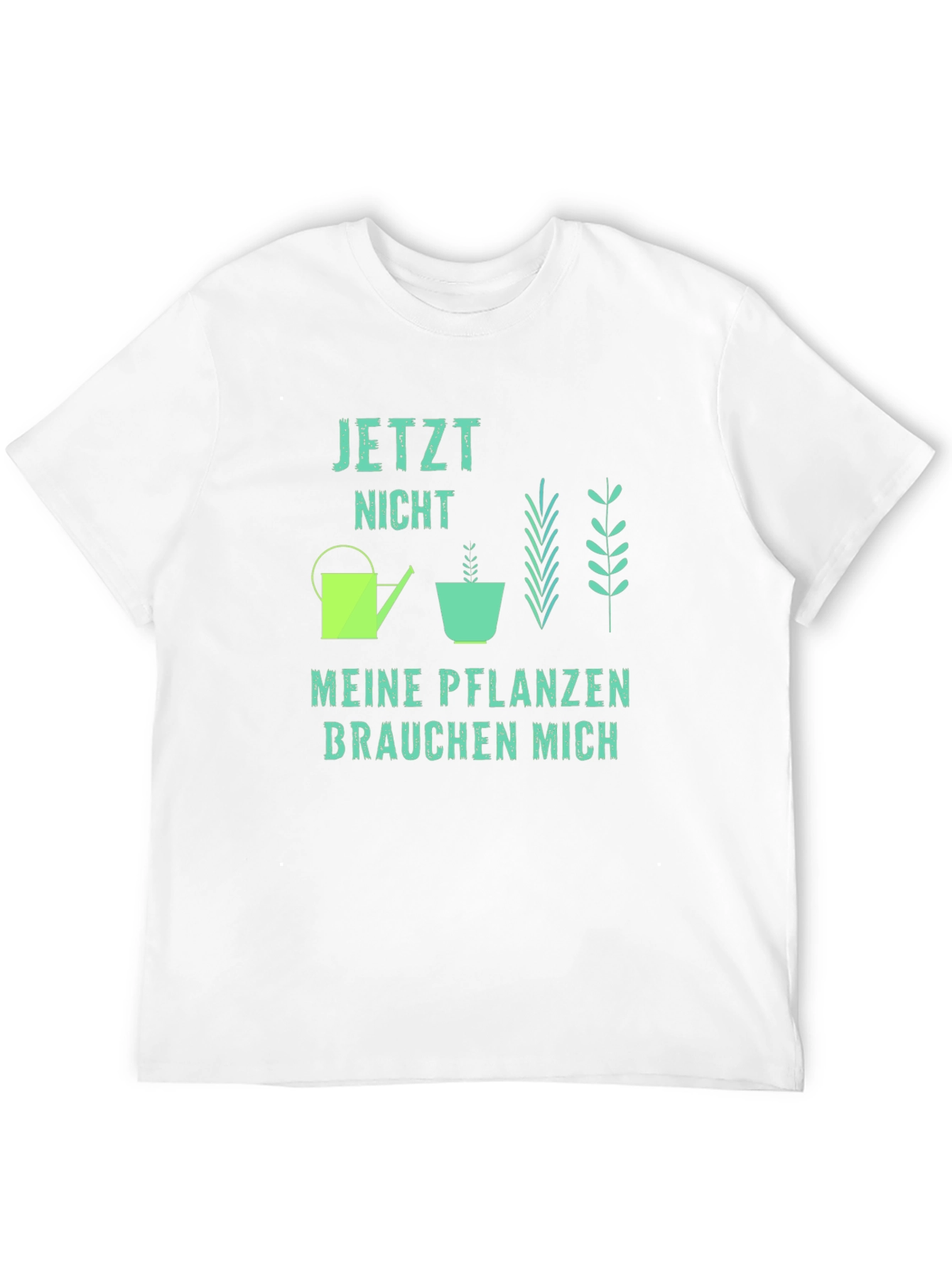 Black Plant Lover T-Shirt - Jetzt Nicht Meine Pflanzen Brauchen Mich view 12