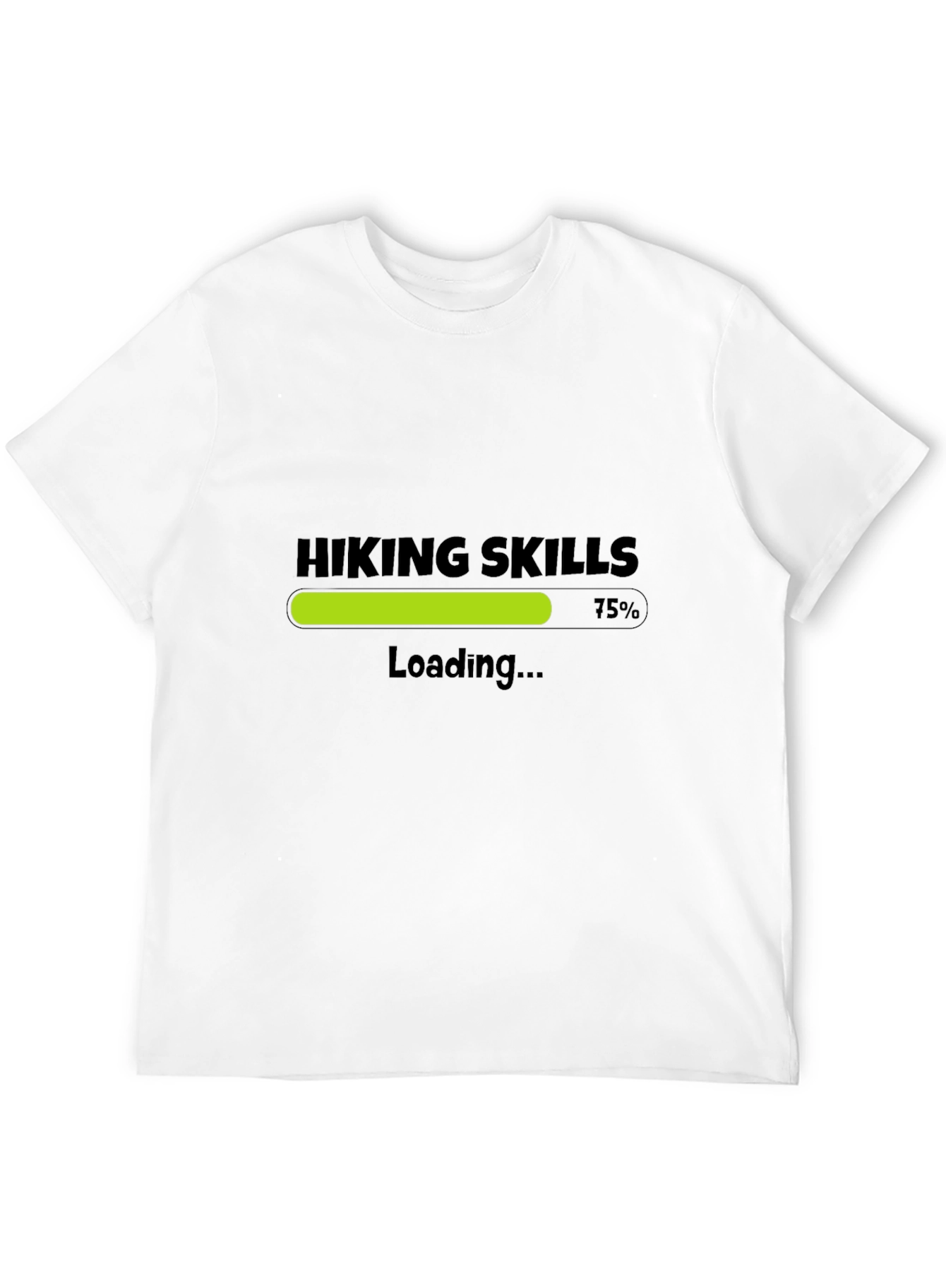Black Hiking Skills Loading T-Shirt - Black view 12