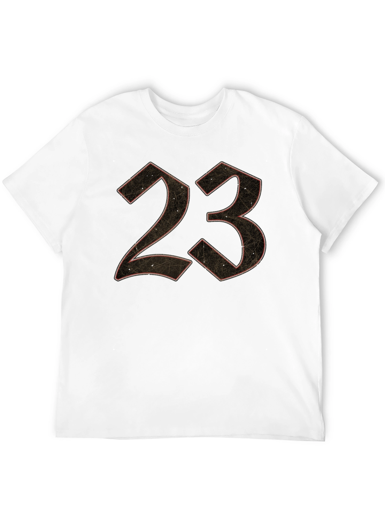 Black 23 Graphic Print Men's Black T-Shirt view 12