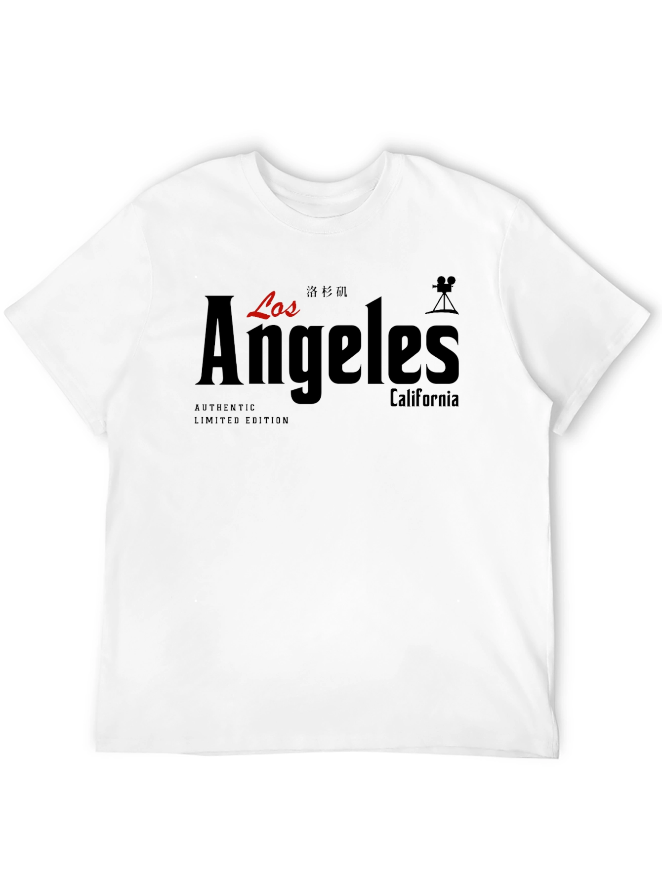 Los Angeles Black Graphic T-Shirt - Authentic Limited Edition - 12