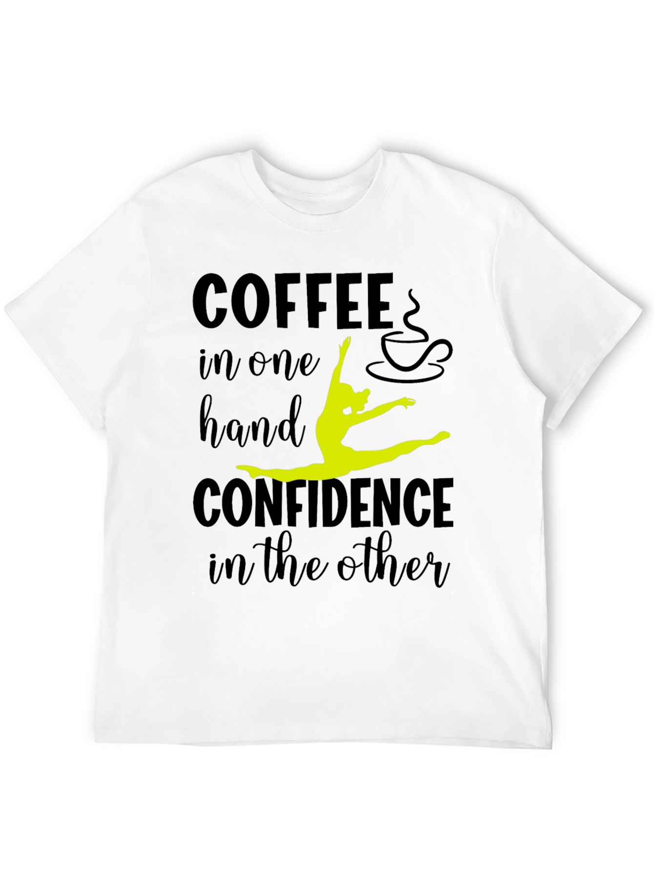 Black Coffee & Confidence Graphic Tee - Black view 12