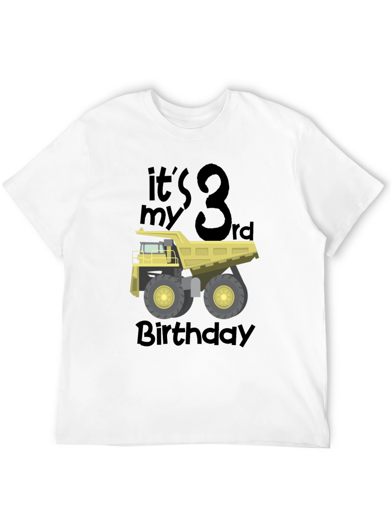 It's My 3rd Birthday Dump Truck T-Shirt - 12