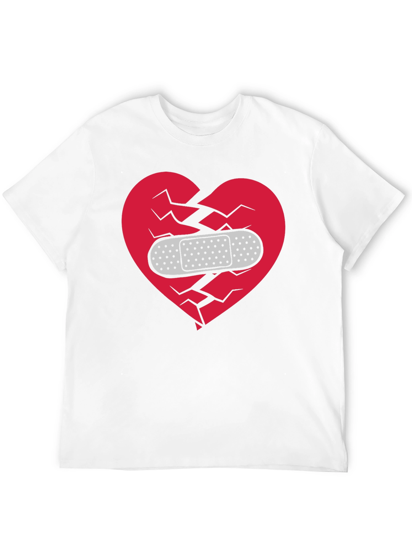 Black Broken Heart Healed T-Shirt - Mens Black Graphic Tee view 12