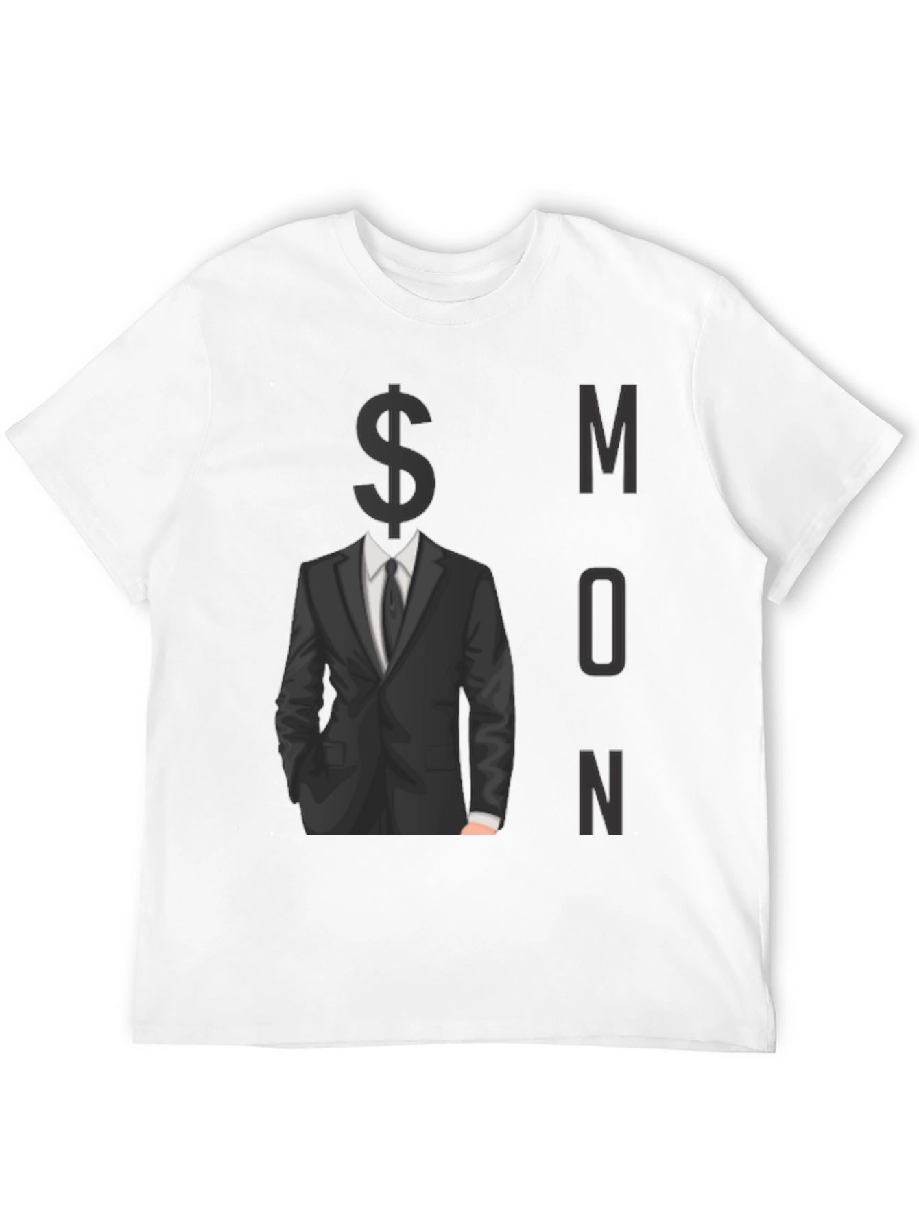 Black Money Minded Men's Black Graphic Tee view 12