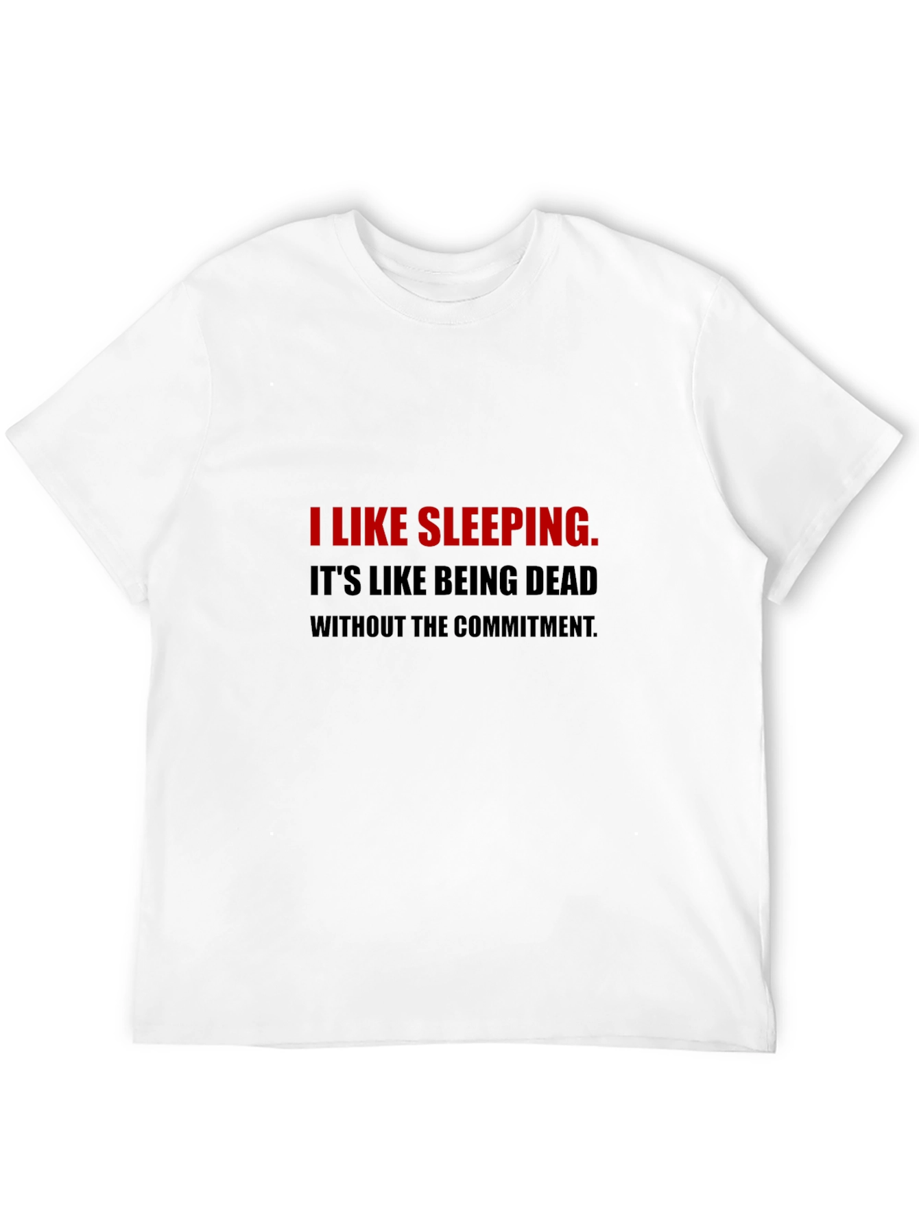 Black Sleeping Humor T-Shirt view 12