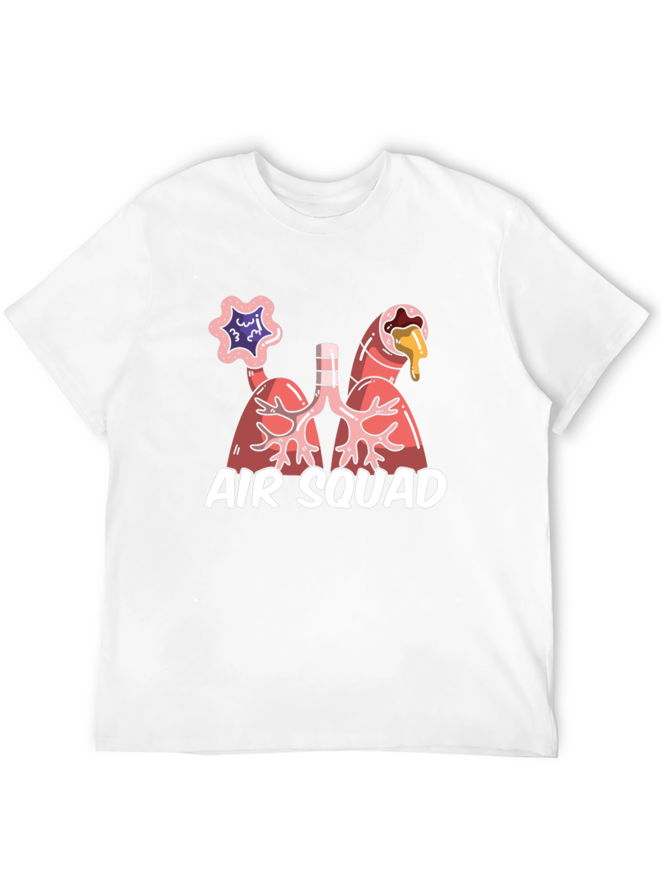 Black Air Squad T-Shirt - Lung Graphic Tee view 12