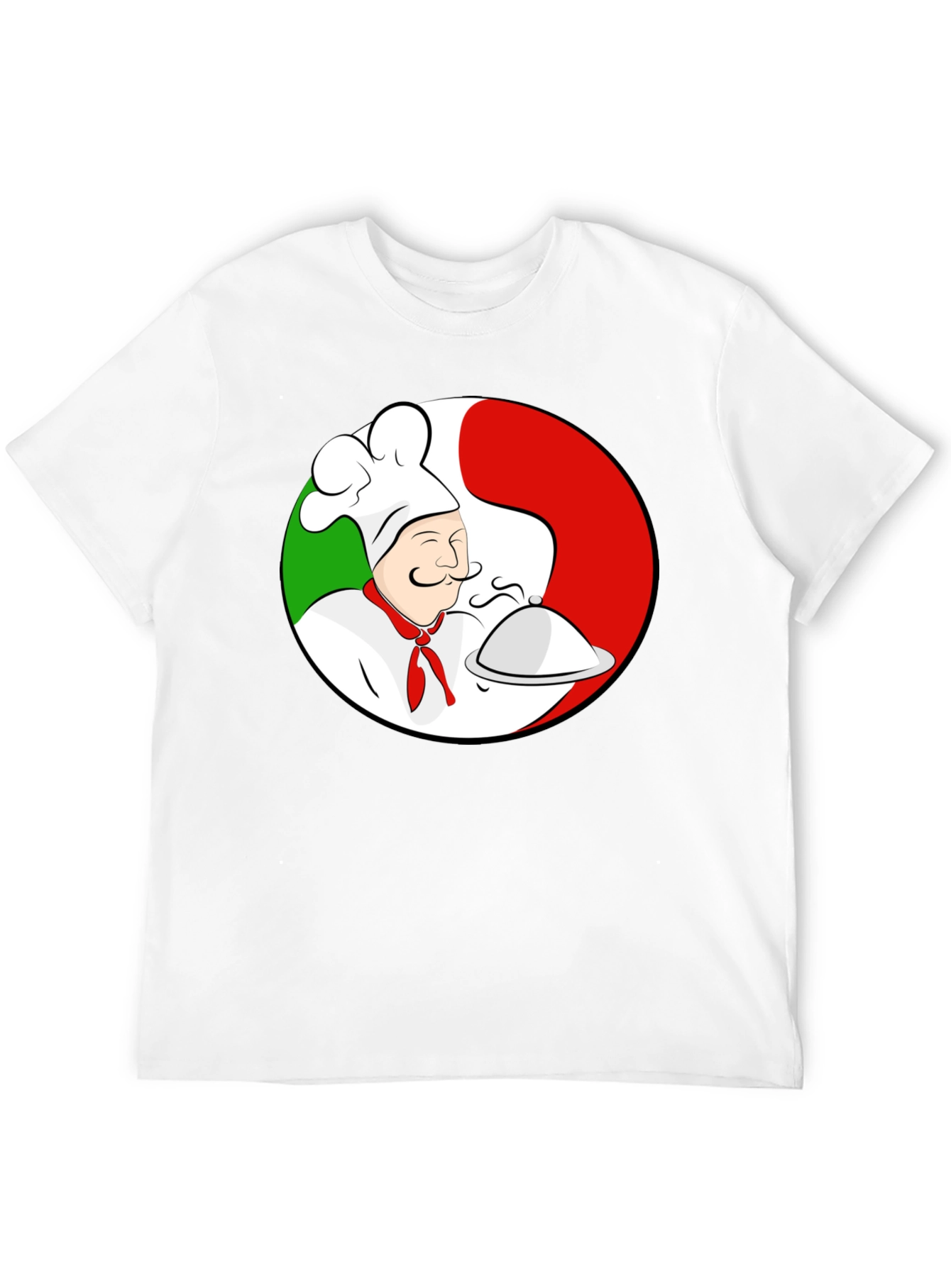 Black Chef Italian Flag T-Shirt view 12