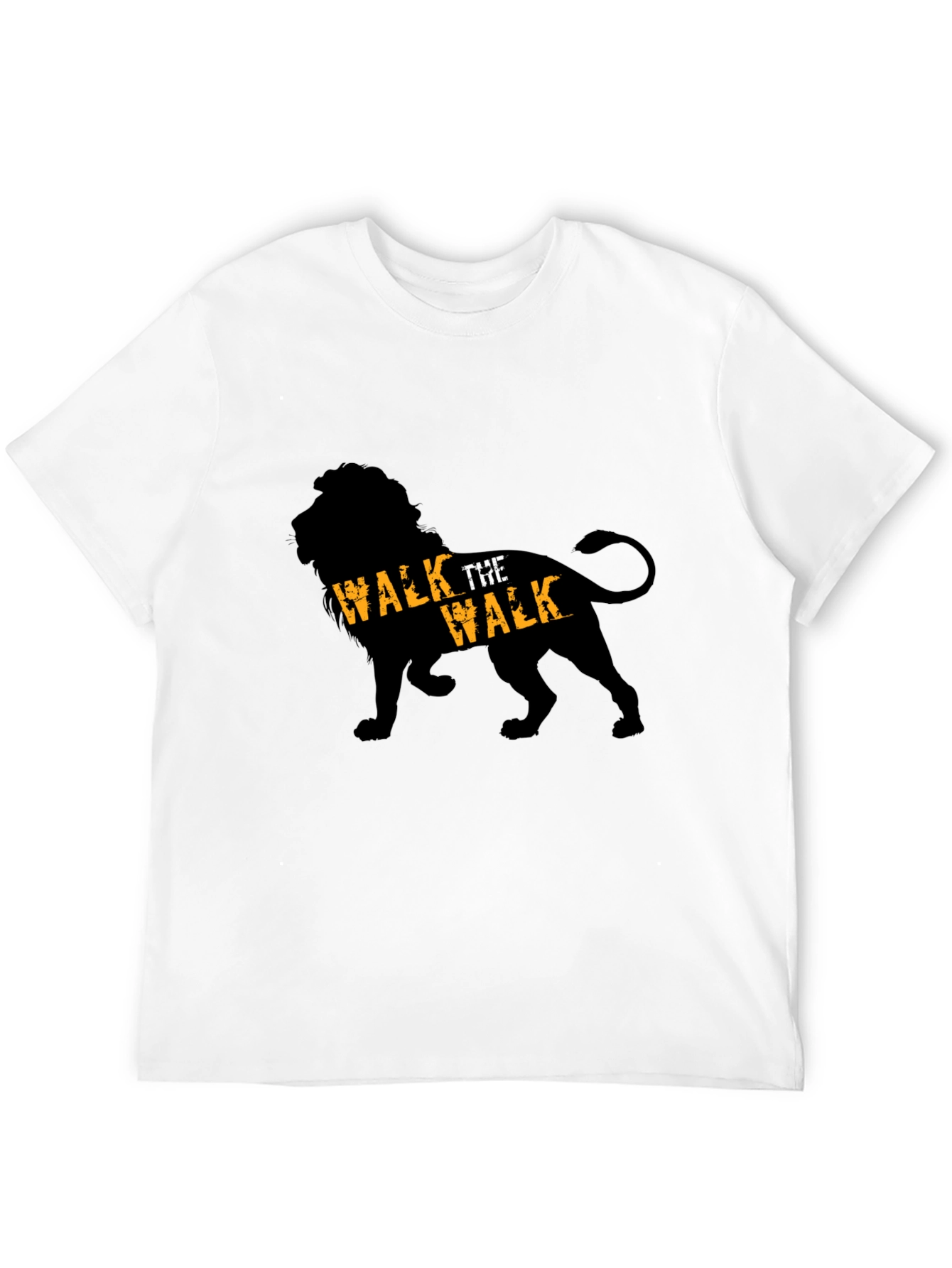 Black Walk The Walk Lion Graphic Tee - Black view 12