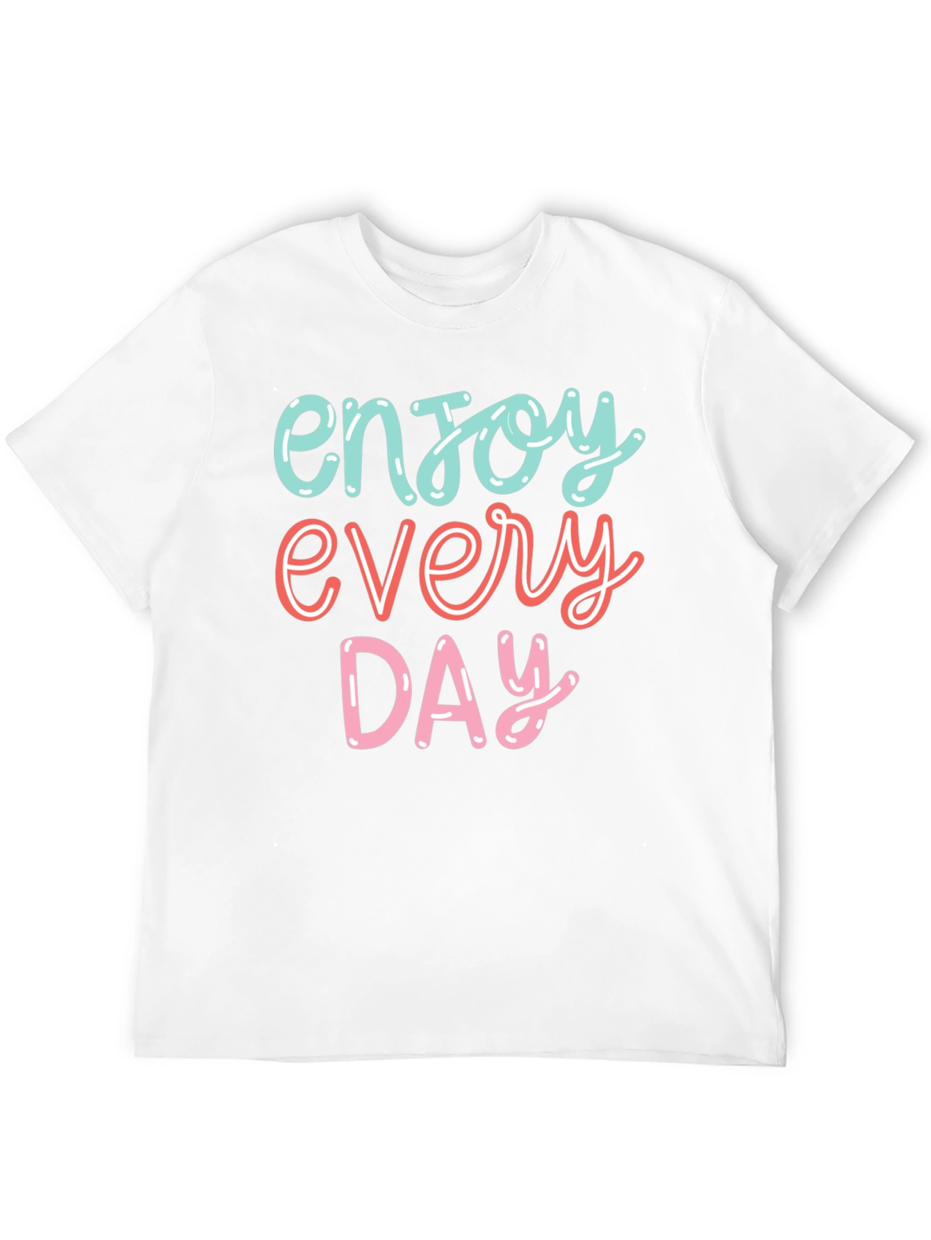 Black Enjoy Every Day Graphic Tee - Positive Vibes T-Shirt view 12