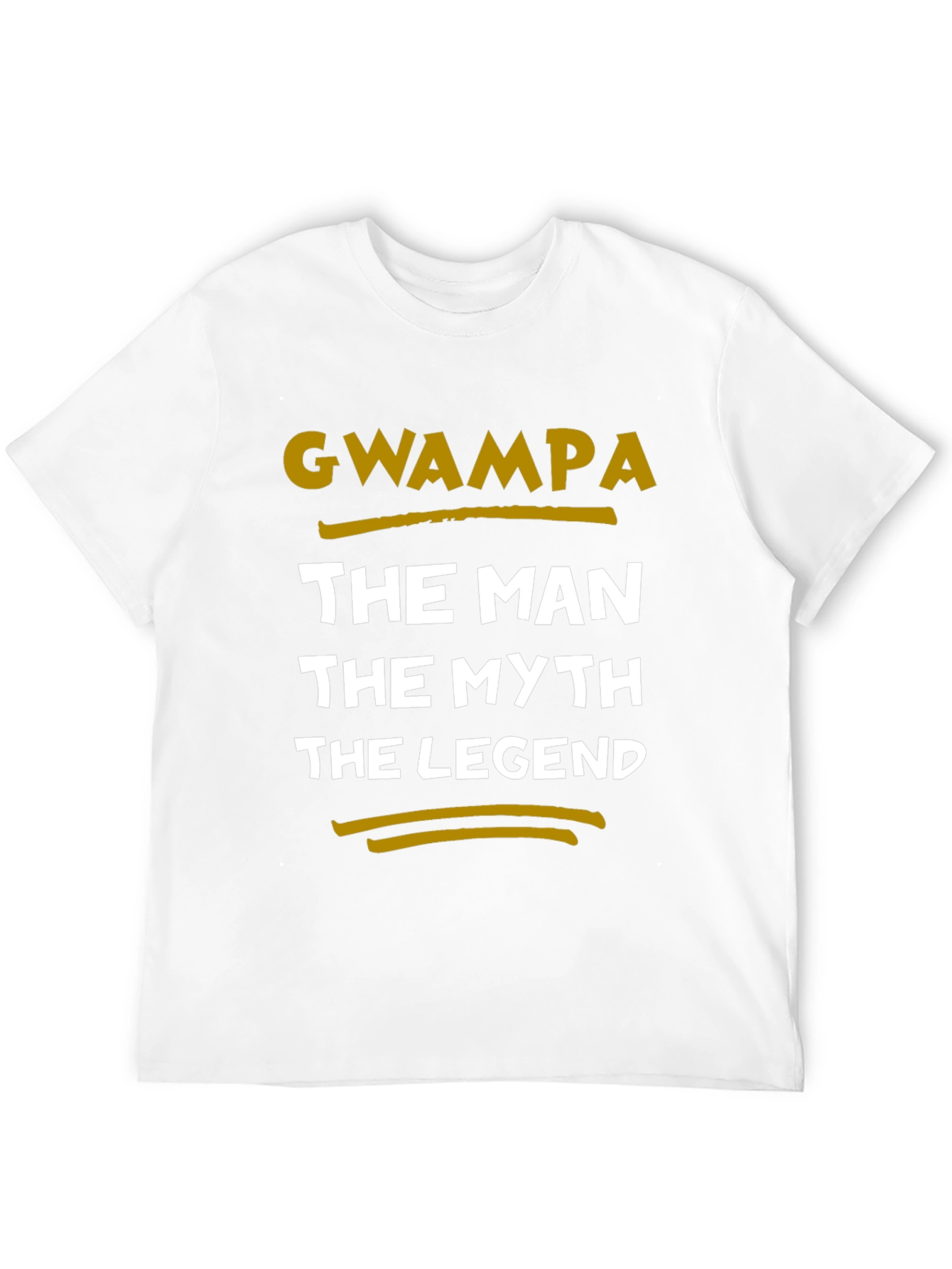 Gwampa The Man The Myth The Legend Black T-Shirt - 12