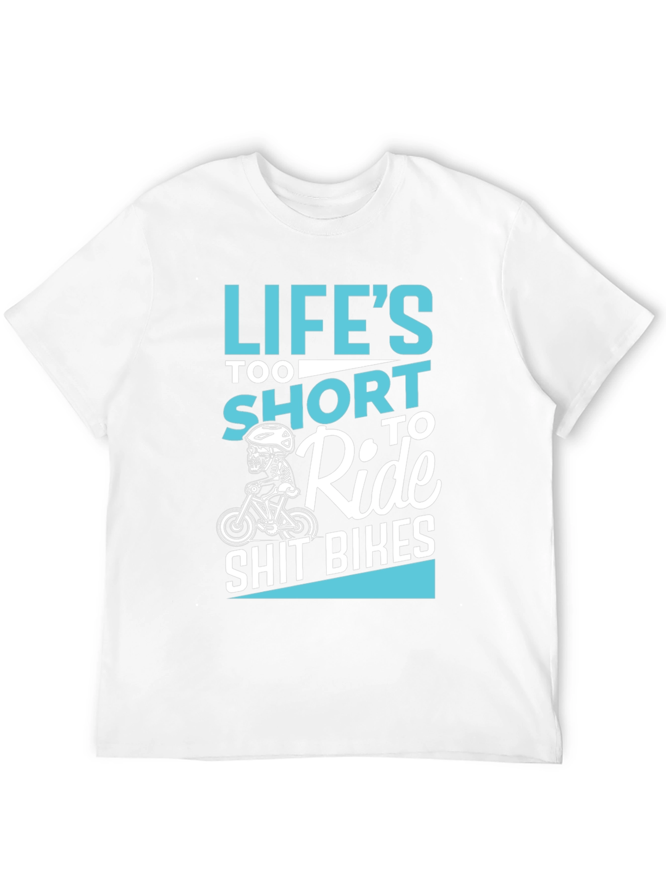 Black Life's Too Short to Ride T-Shirt view 12