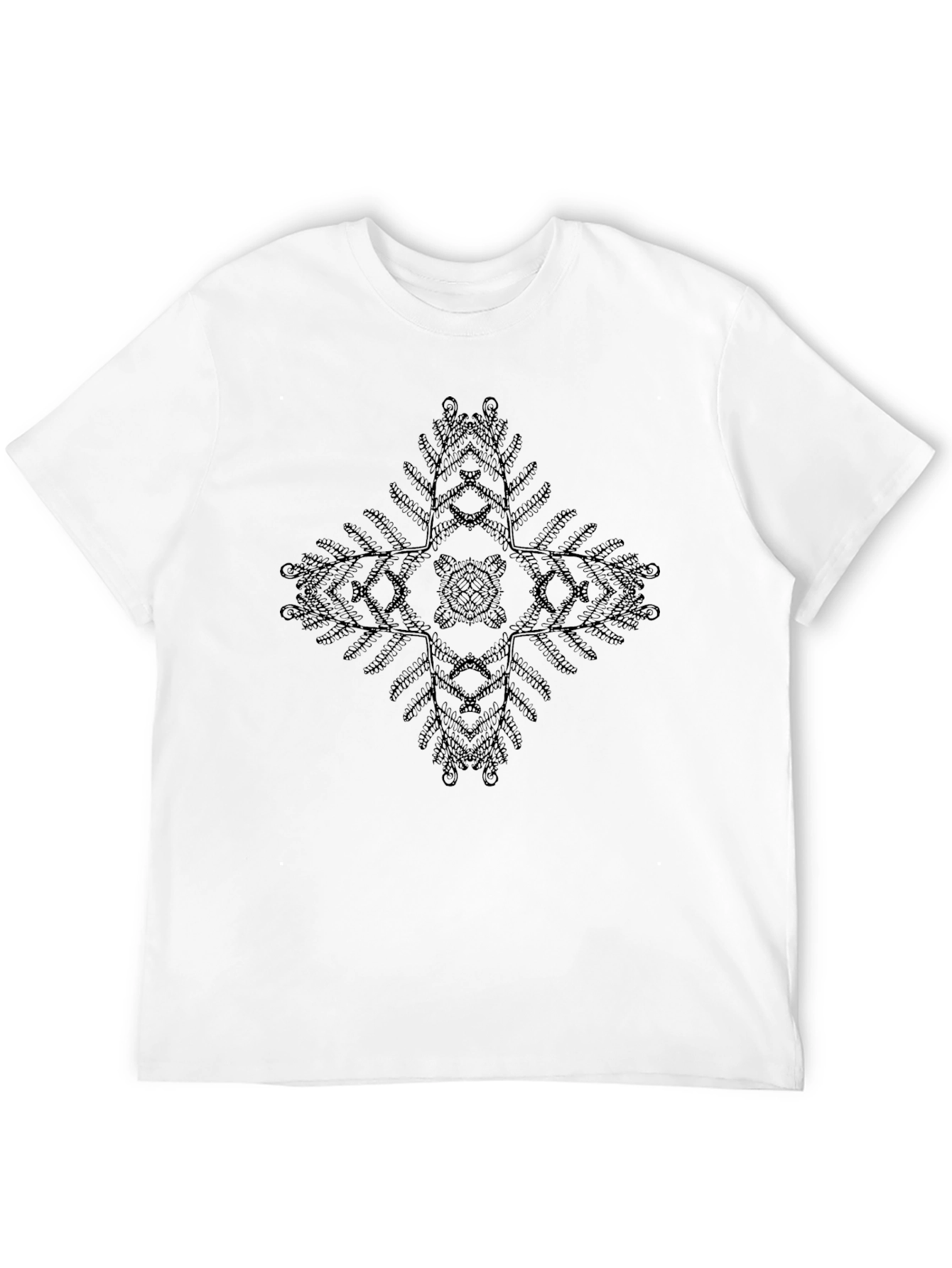 Black Ethnic Cross Graphic Black T-Shirt view 12