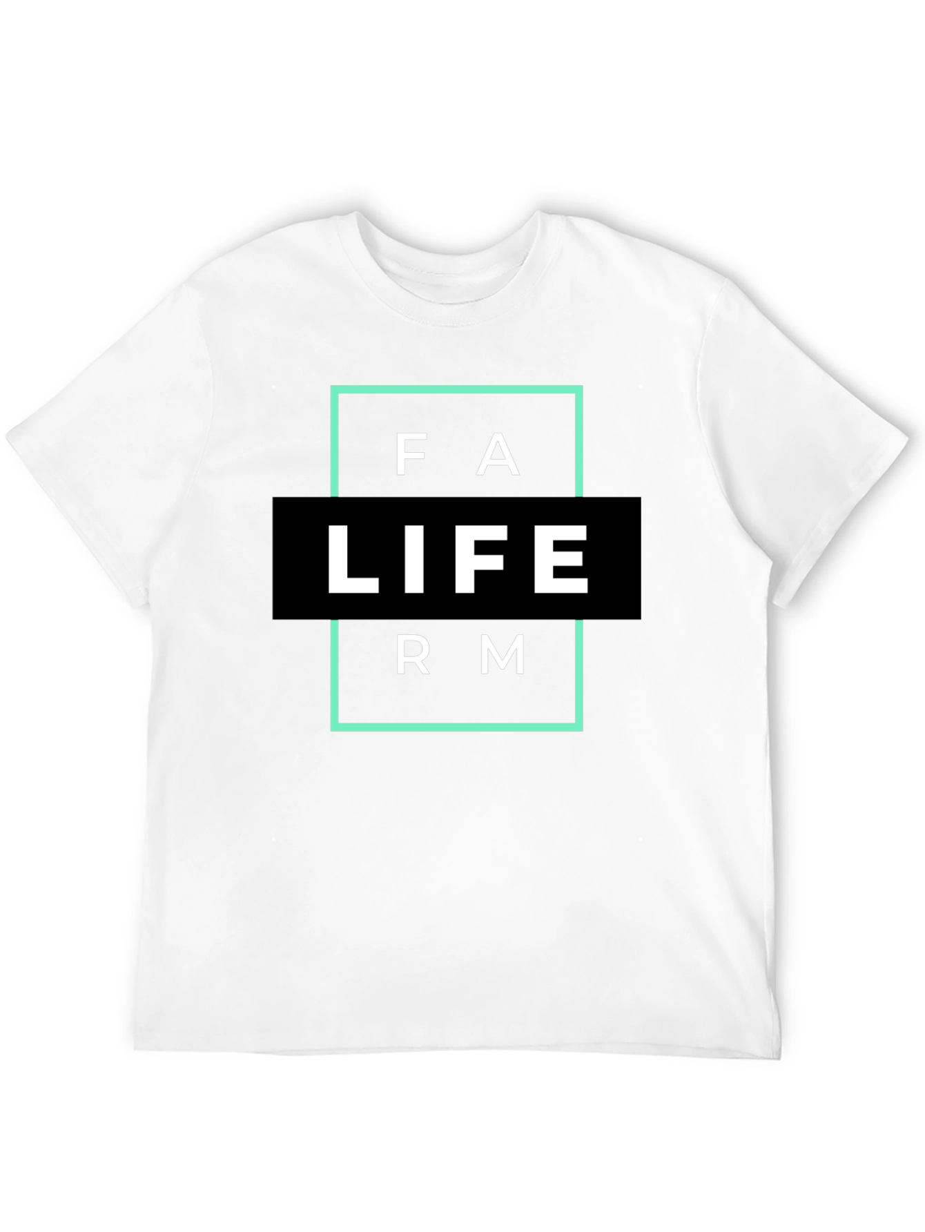 Farm Life Graphic T-Shirt - Black Cotton Blend - 12
