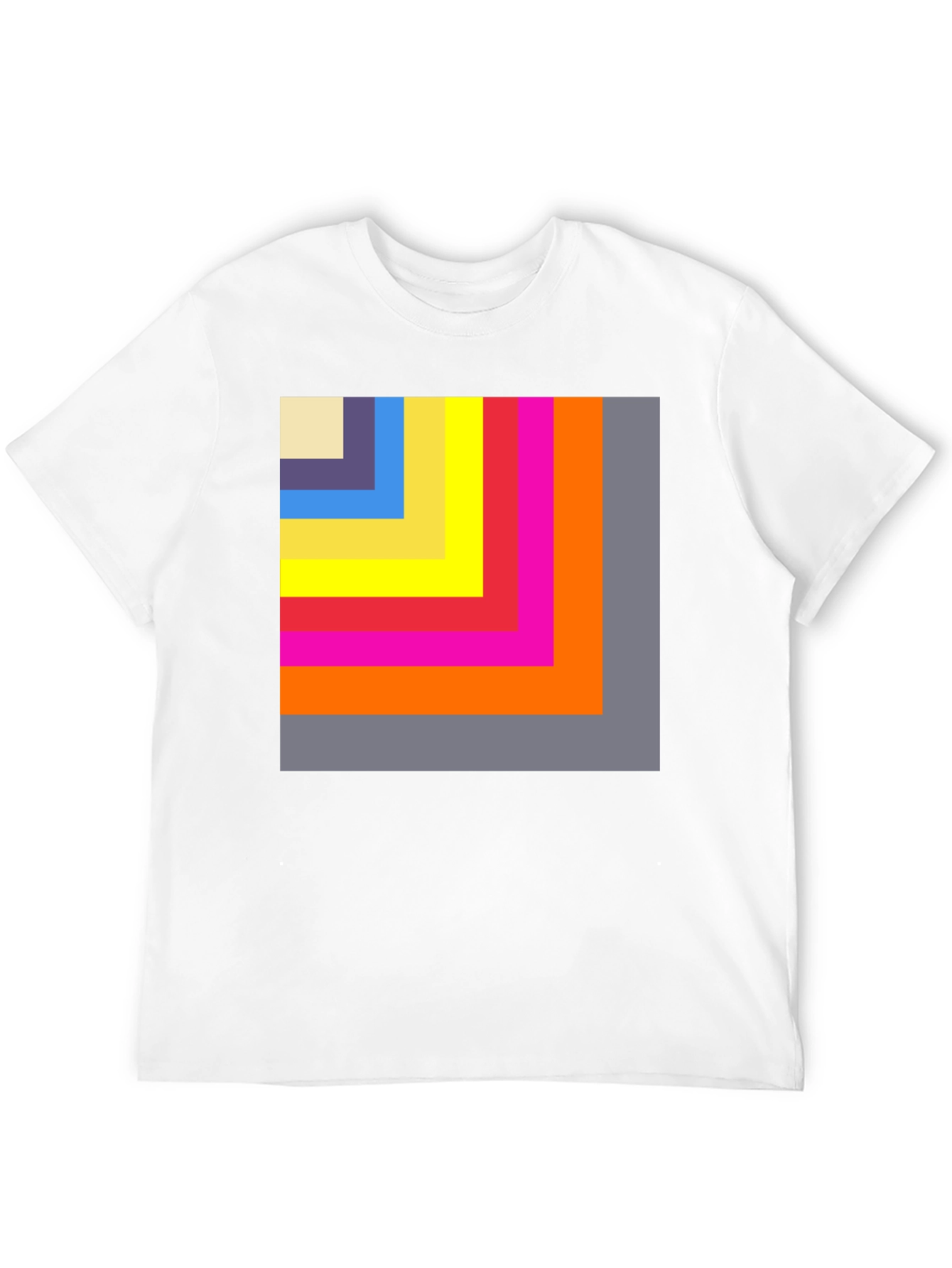 Black Geometric Block T-Shirt view 12