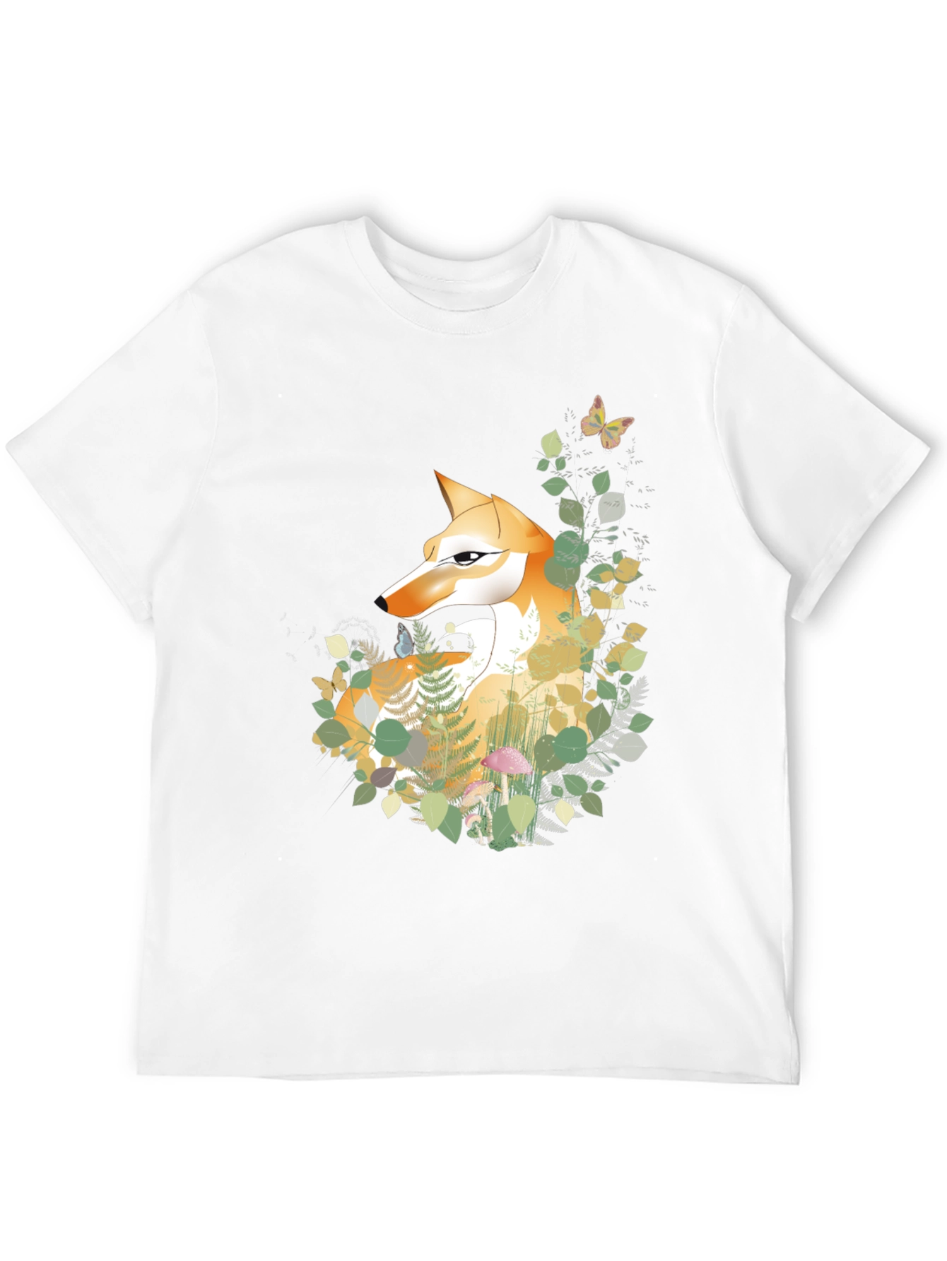 Black Fox & Forest Graphic Tee - Nature Inspired Design view 12