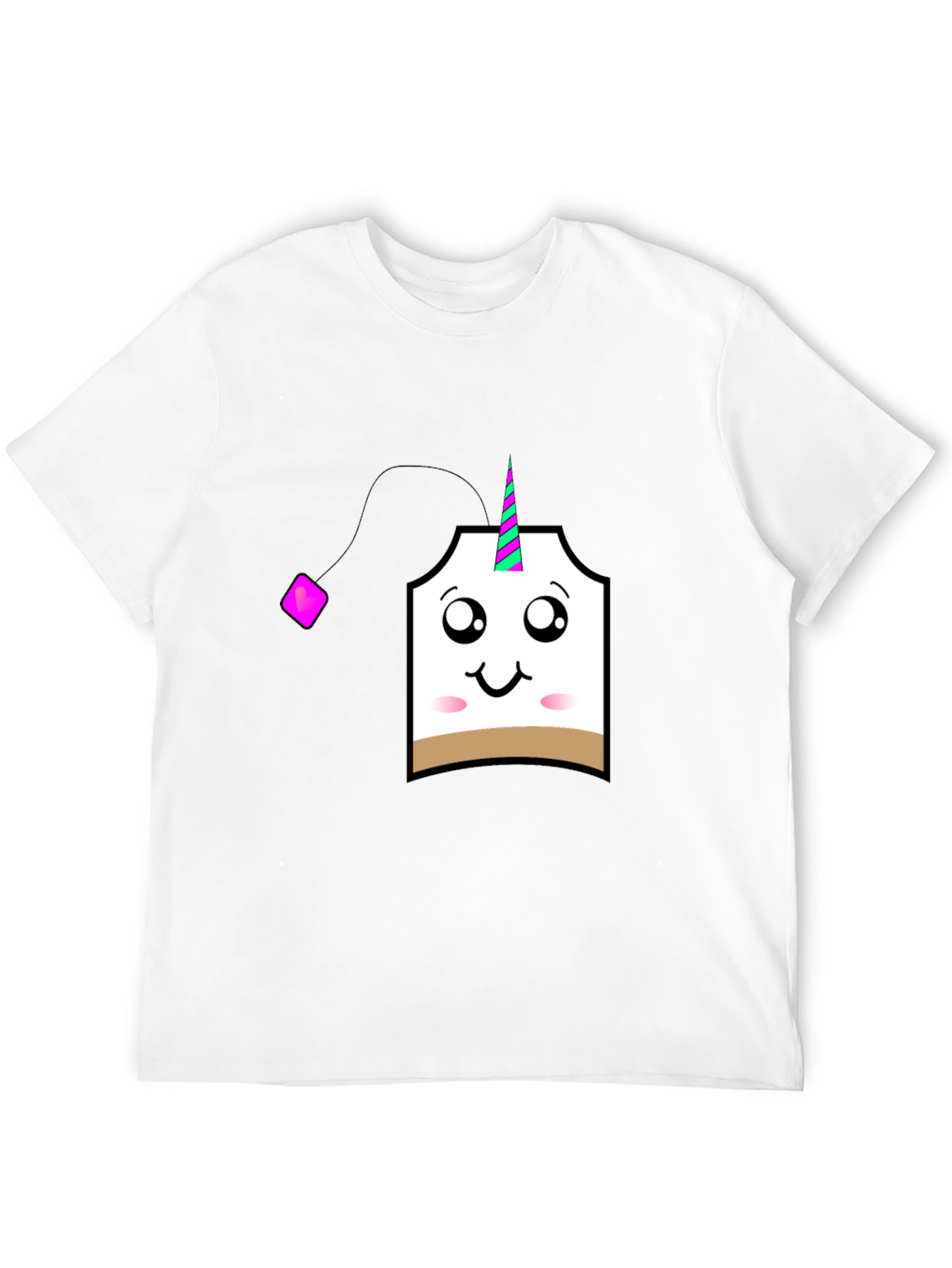 Black Unicorn Tea Bag Graphic T-Shirt view 12