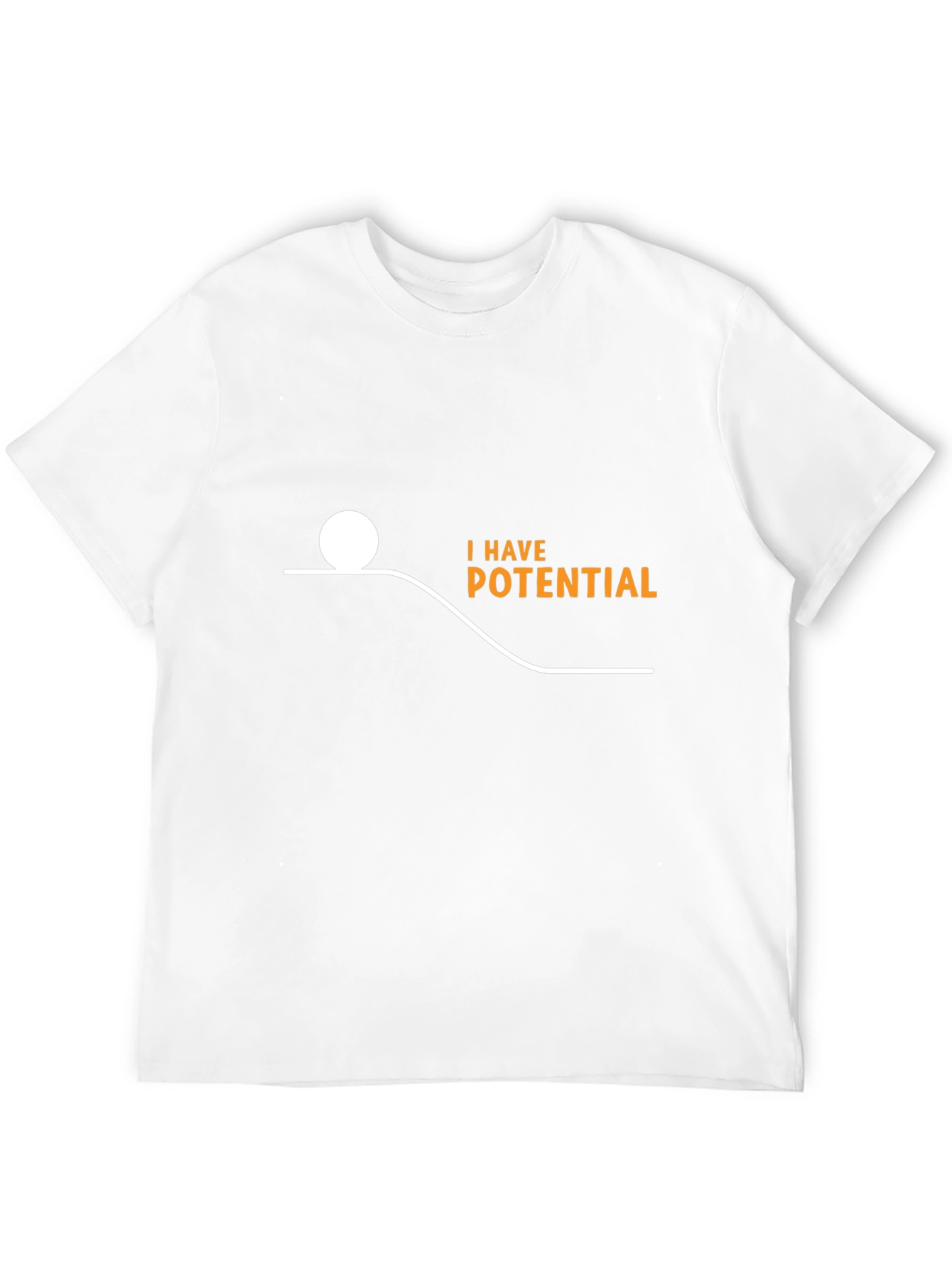 Black Potential Energy Humor T-Shirt - Black view 12