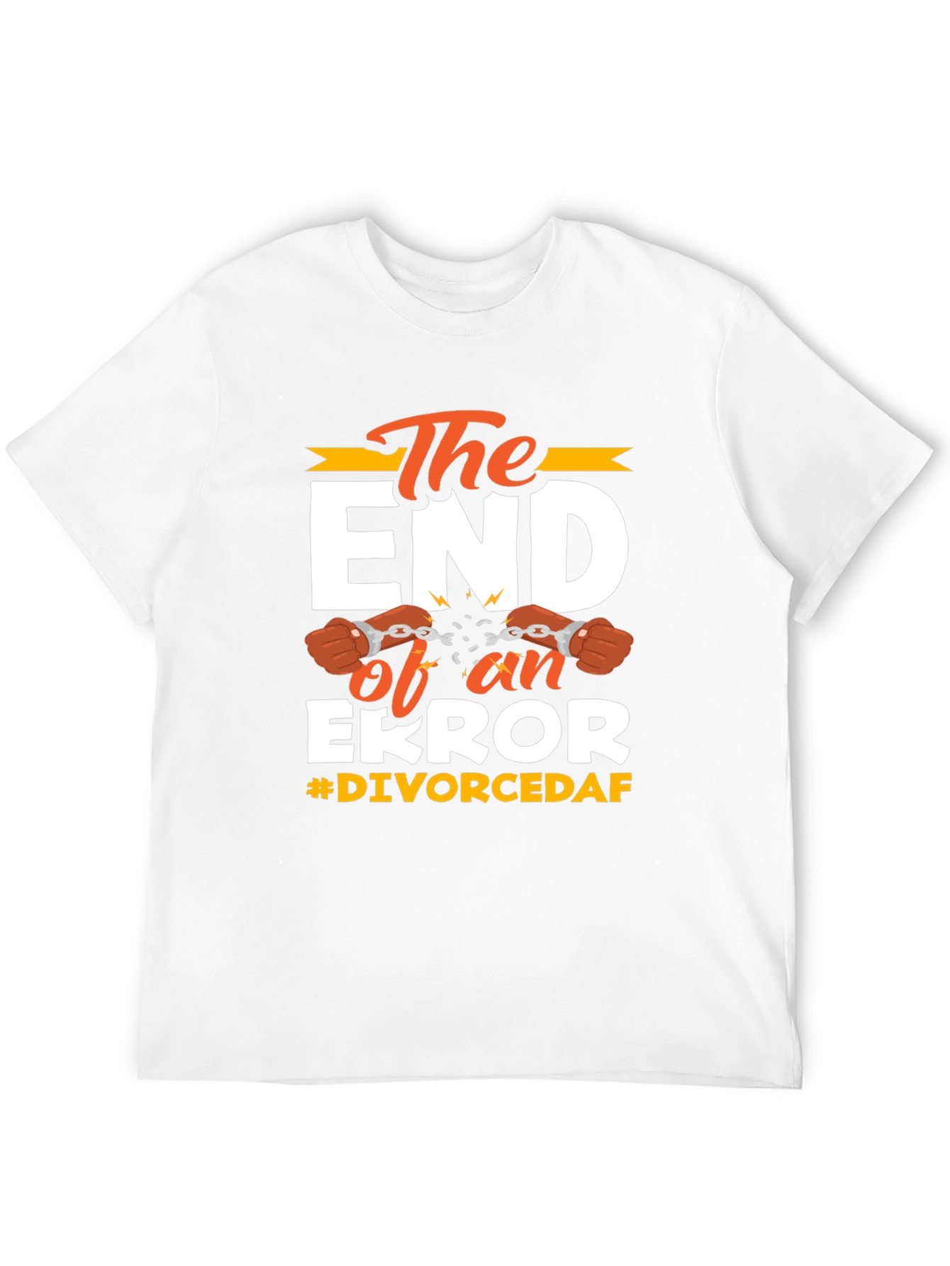 Black The End of an Error Divorced T-Shirt view 12