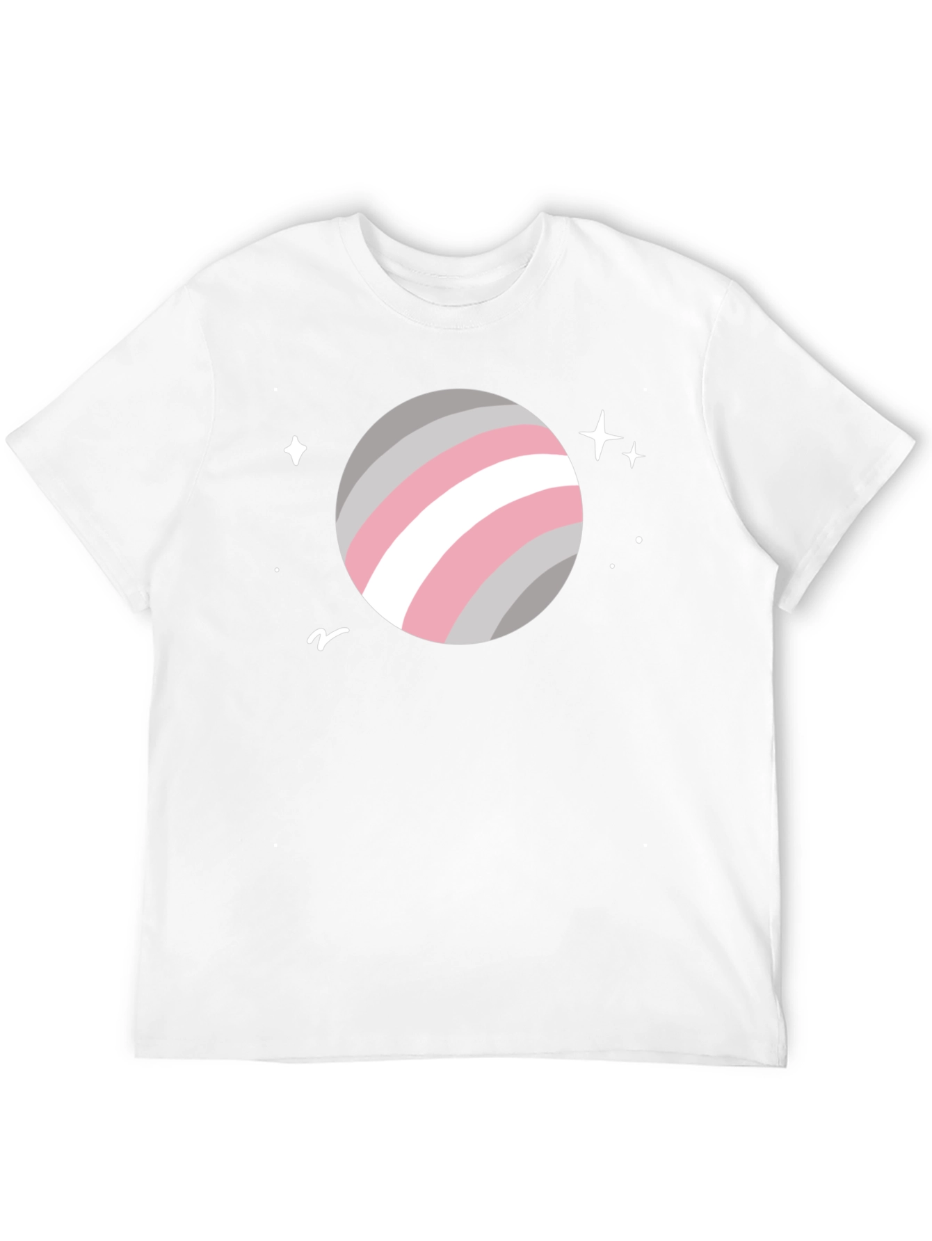 Black Trendy Space Planet Graphic Tee - Black Cotton Blend view 12